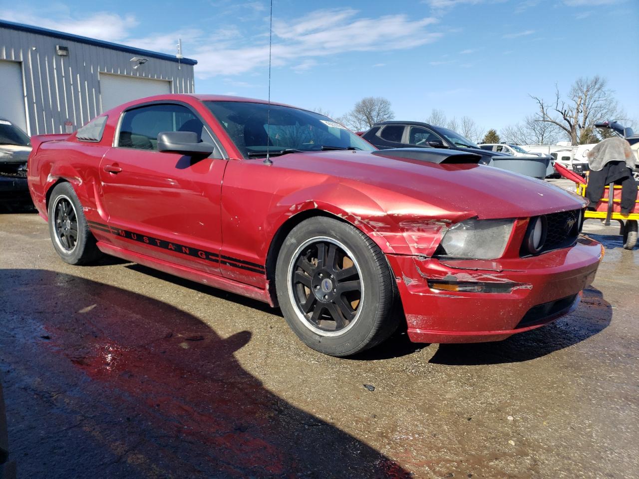 2005 Ford Mustang VIN 1ZVHT82H755130985 Copart auction photo, rear end / side damage thumbnail 4