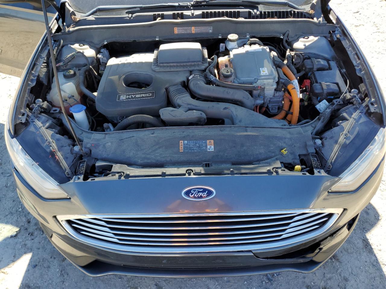 2019 Ford Fusion VIN 3FA6P0LU1KR264101 Copart auction photo, front end damage thumbnail 11