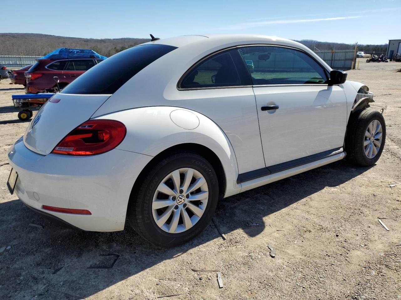 2014 Volkswagen Beetle VIN 3VWFP7AT9EM625229 Copart auction photo, front end damage thumbnail 3