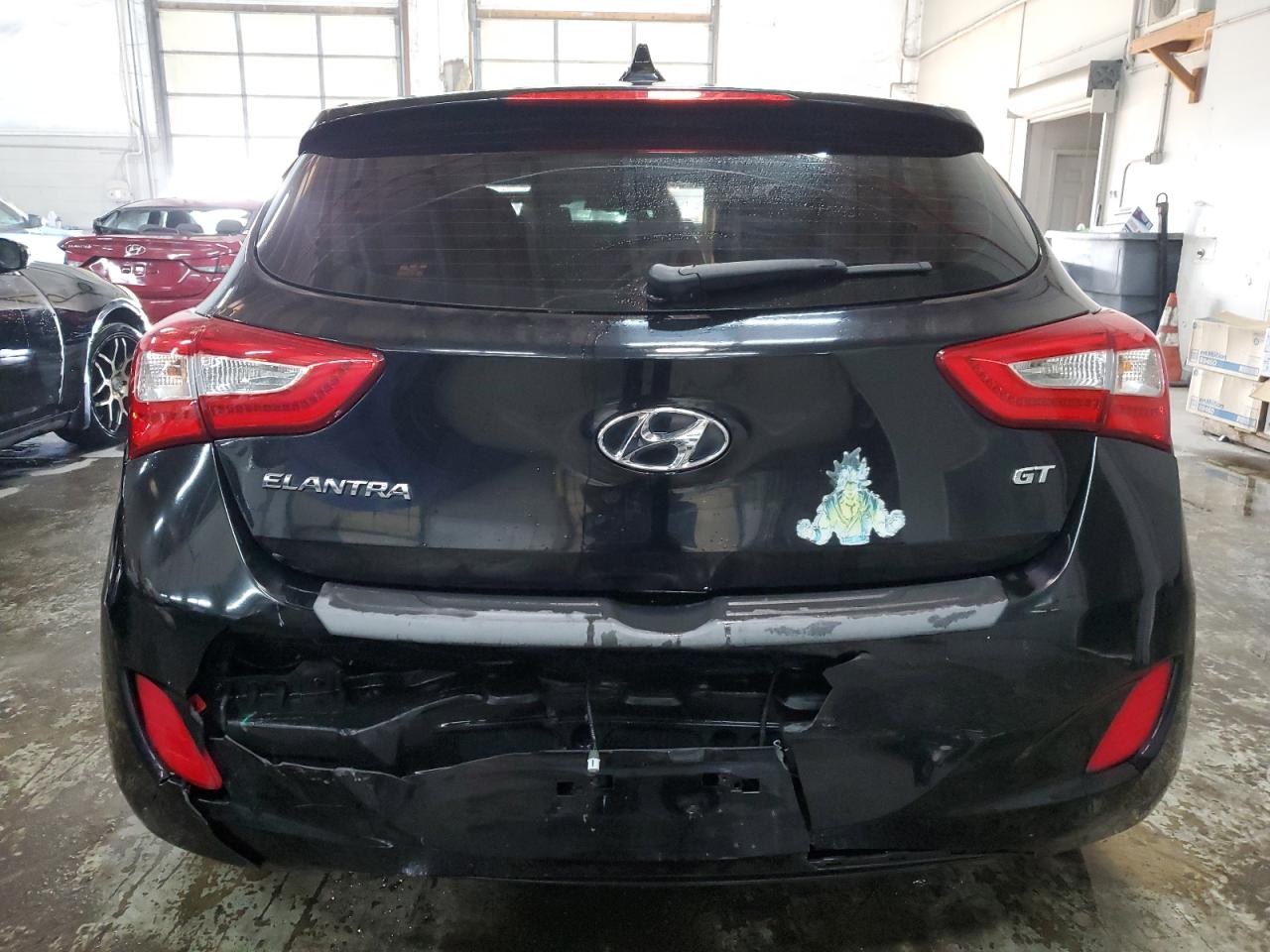 2014 Hyundai Elantra VIN KMHD35LH1EU194945 Copart auction photo, rear end / hail damage thumbnail 6