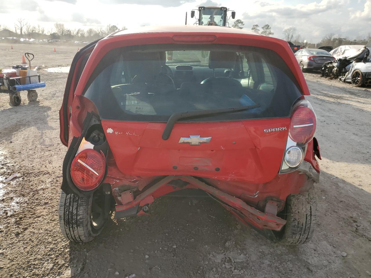 2014 Chevrolet Spark VIN KL8CD6S95EC504249 Copart auction photo, rear end damage thumbnail 6
