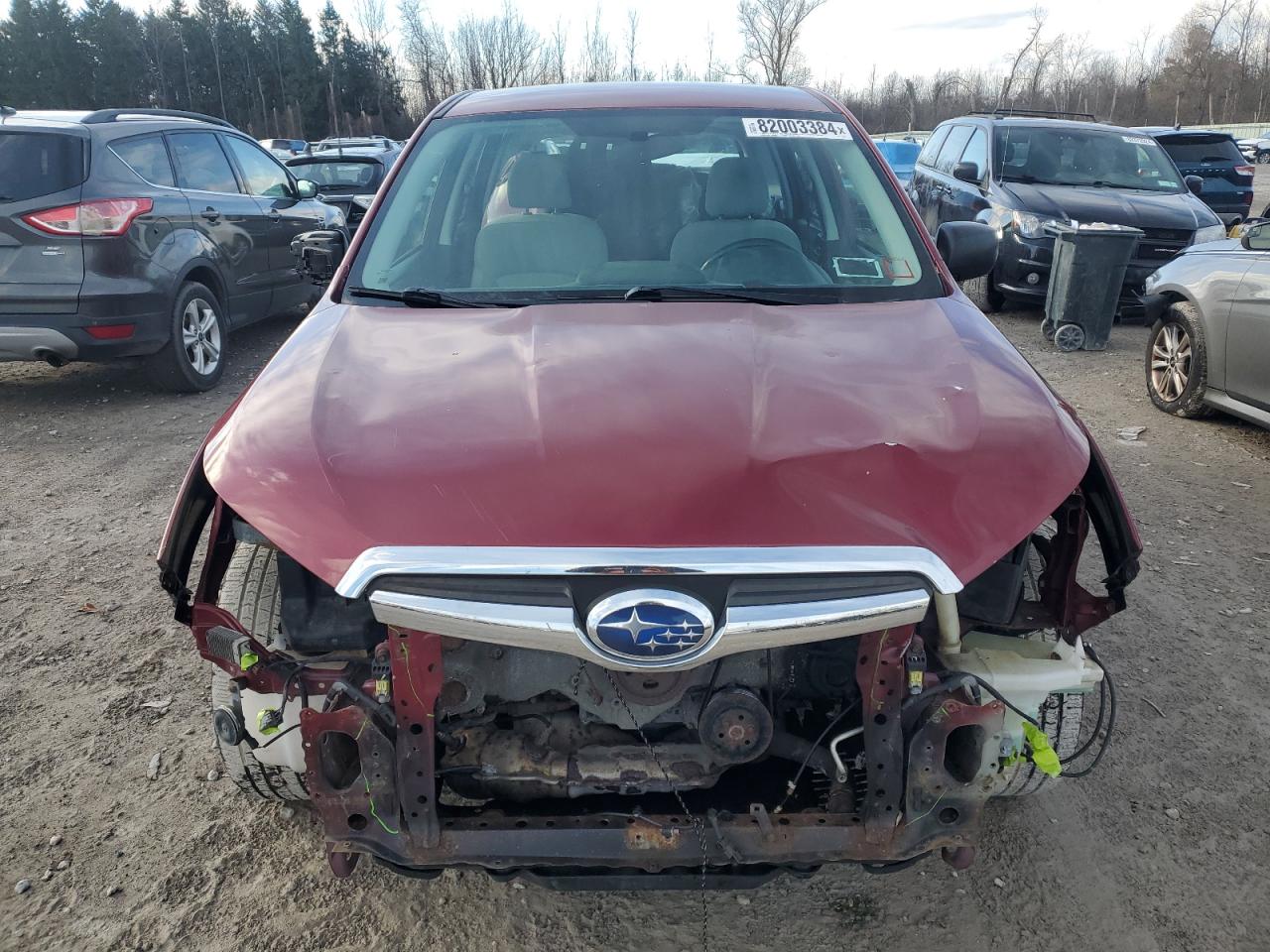 2014 Subaru Forester VIN JF2SJAAC3EH404294 Copart auction photo, front end damage thumbnail 5