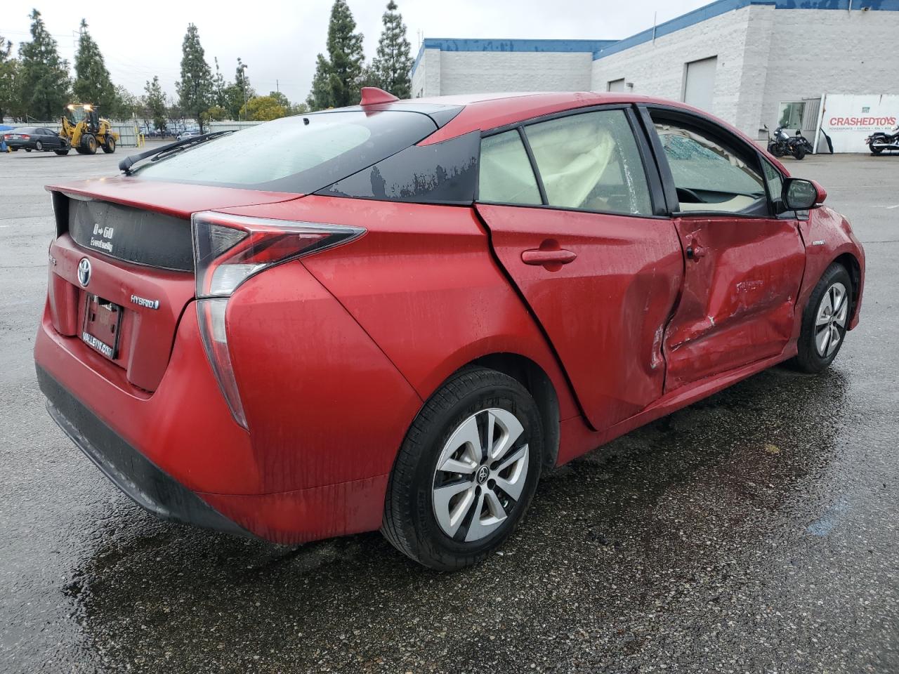 2016 Toyota Prius VIN JTDKARFUXG3523328 Copart auction photo, side damage thumbnail 3