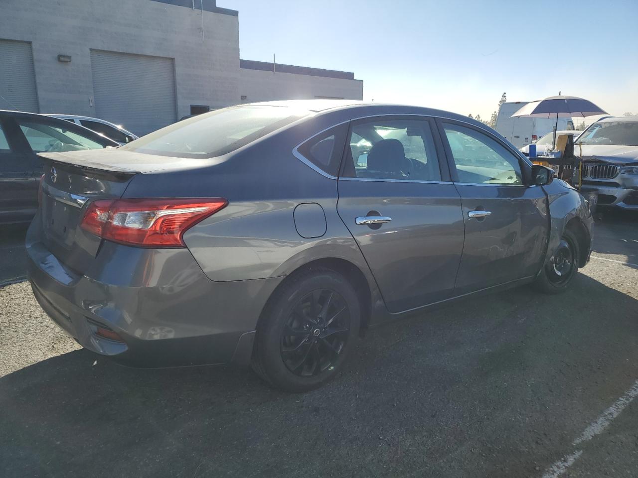 2018 Nissan Sentra VIN 3N1AB7AP8JY297399 Copart auction photo, side / all over damage thumbnail 3