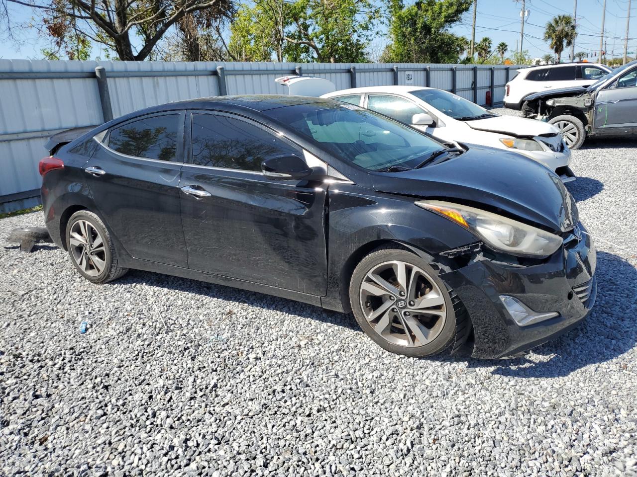2016 Hyundai Elantra VIN KMHDH4AE1GU626618 Copart auction photo, front end damage thumbnail 4