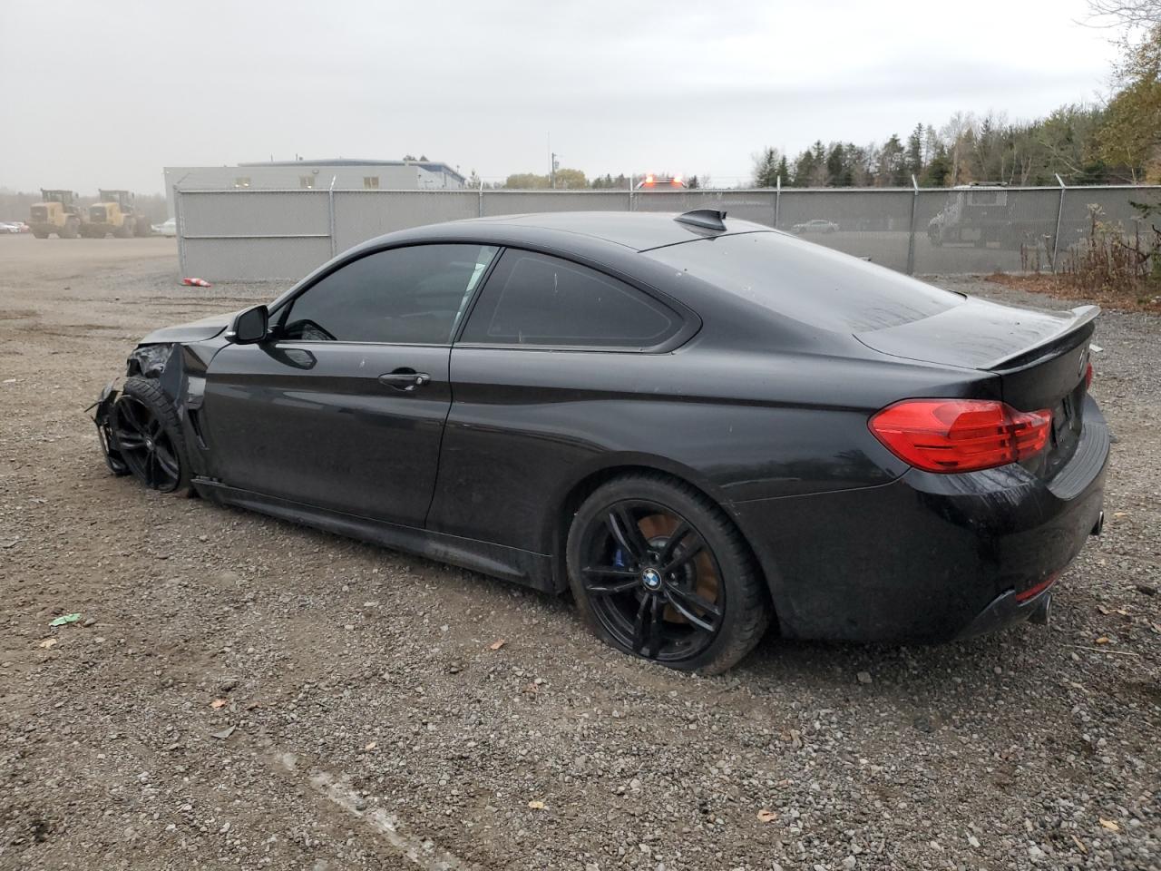 2016 BMW 4er VIN WBA3R5C59GK374397 Copart auction photo, front end / side damage thumbnail 2