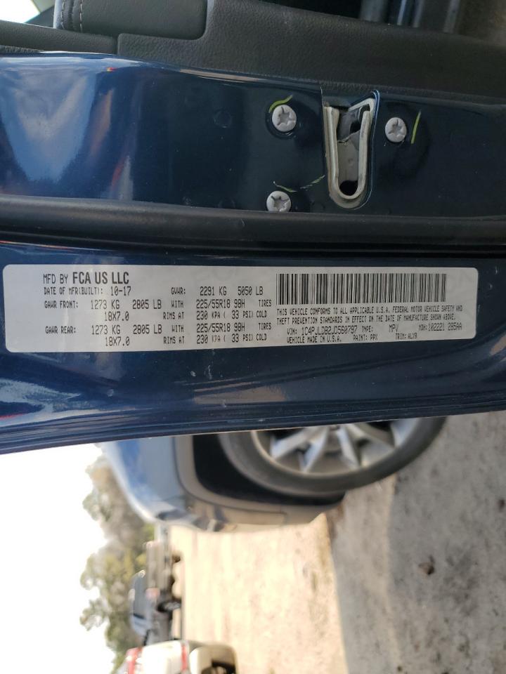 2018 Jeep Grand Cherokee VIN 1C4PJLDB2JD560797 Copart auction photo, side damage thumbnail 15