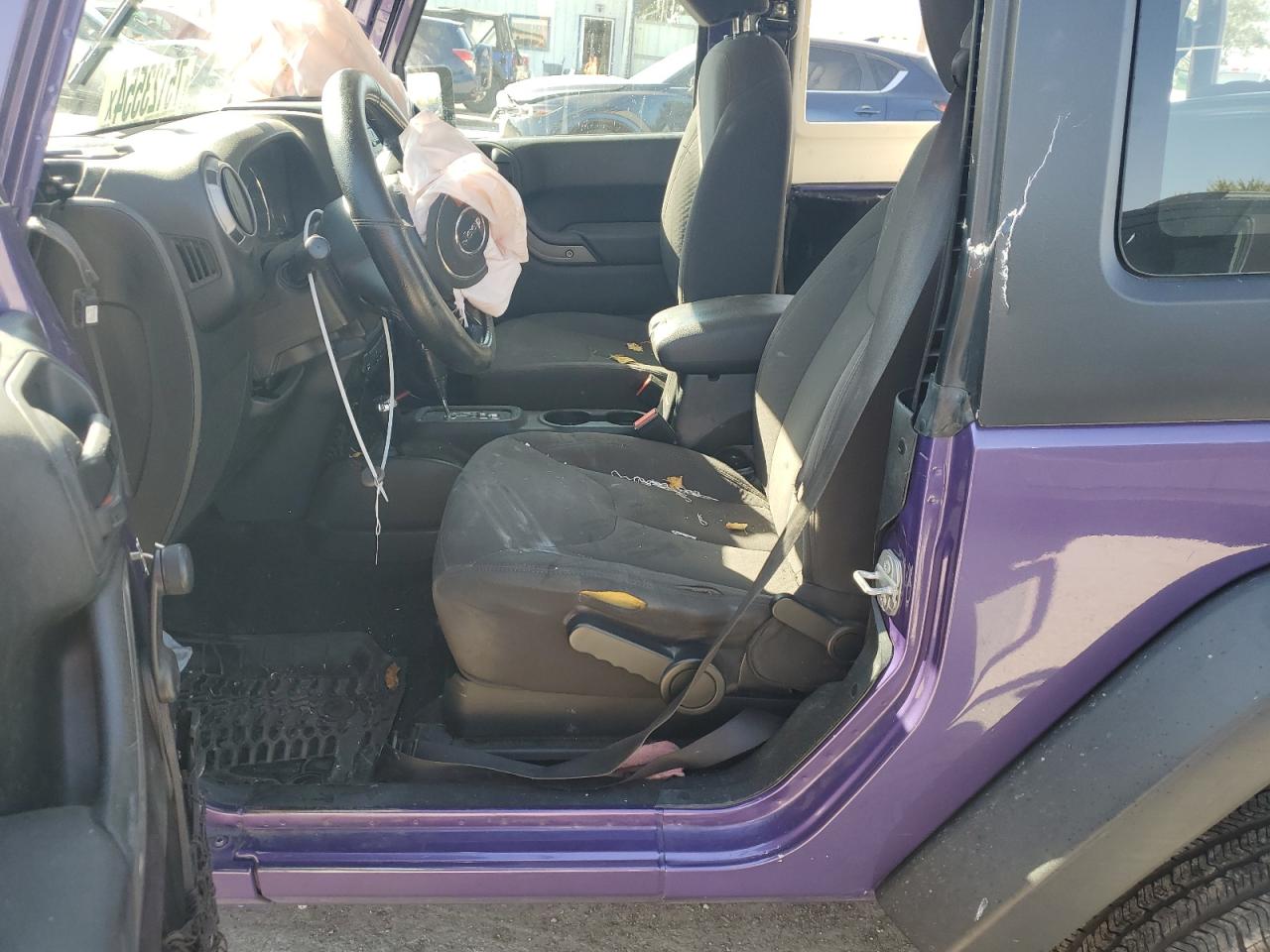2017 Jeep Wrangler VIN 1C4AJWAG4HL633417 Copart auction photo, all over damage thumbnail 7