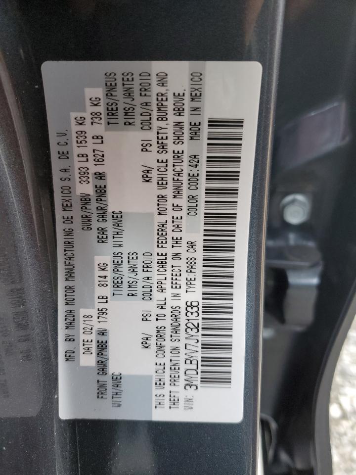 2018 Toyota Yaris VIN 3MYDLBYV7JY321336 Copart auction photo, rear end damage thumbnail 13