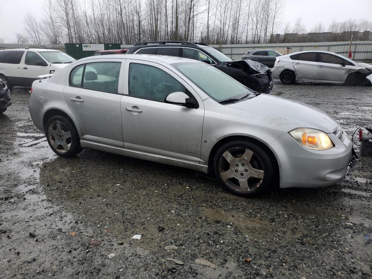 2007 Chevrolet Cobalt VIN 1G1AM55B777278694 Copart auction photo, front end / side damage thumbnail 4