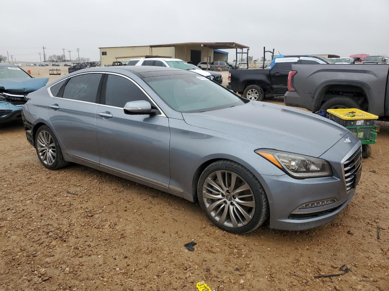 2015 Hyundai Genesis VIN KMHGN4JF4FU025040 Copart auction photo, rear end damage thumbnail 4