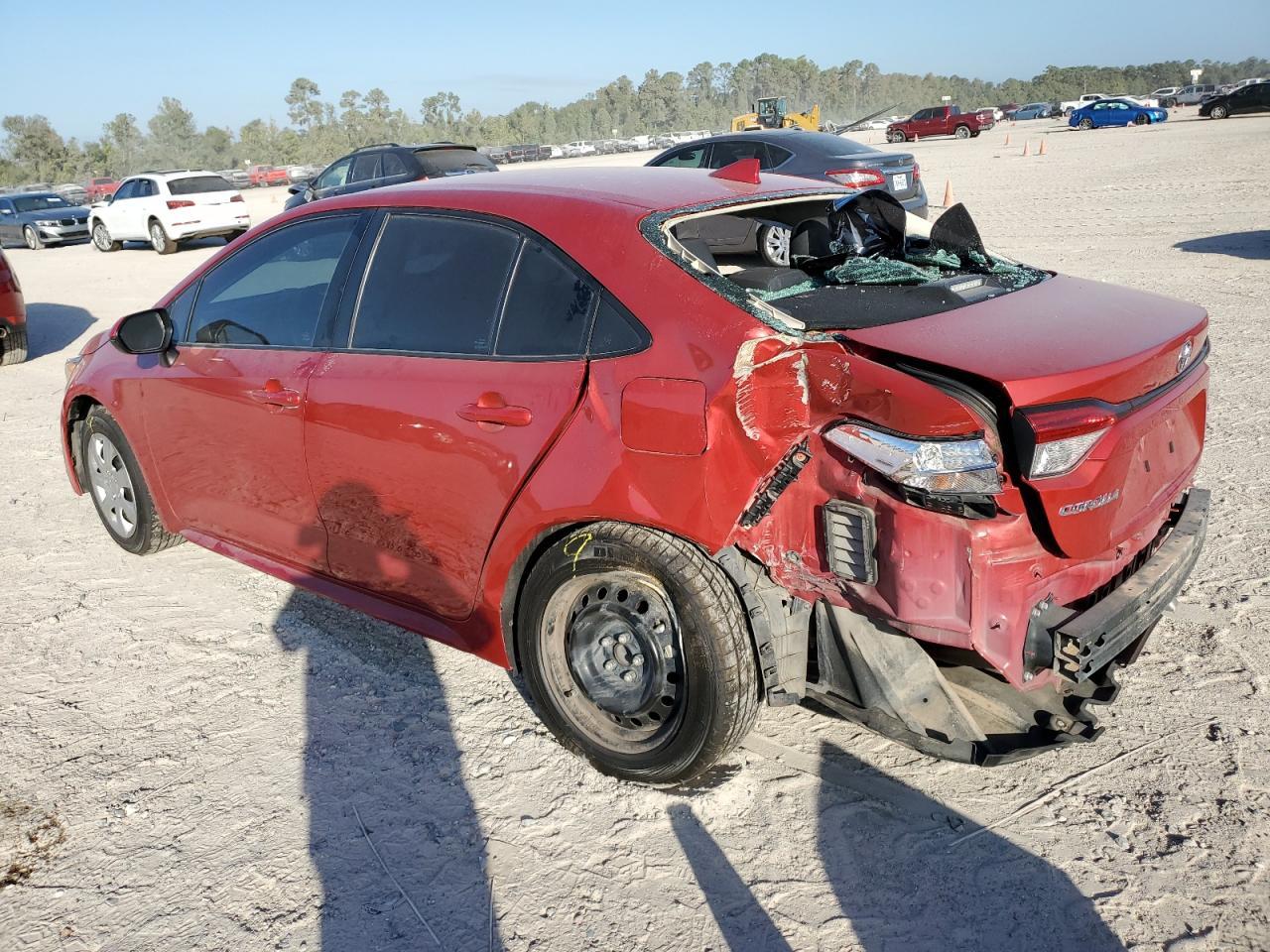 2021 Toyota Corolla VIN 5YFEPMAE0MP219801 Copart auction photo, rear end / side damage thumbnail 2