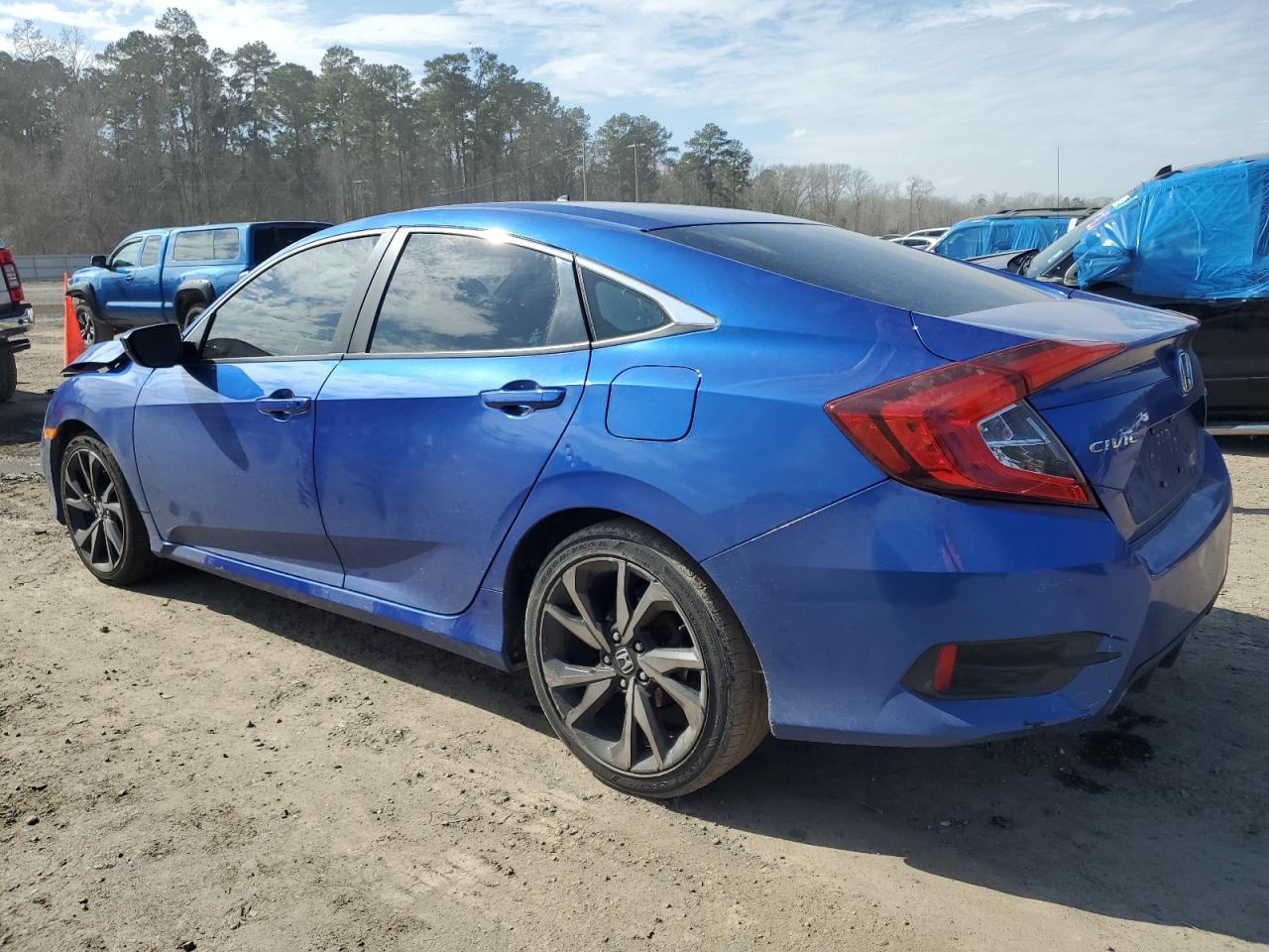 2019 Honda Civic VIN 2HGFC2F87KH543632 Copart auction photo, front end / minor dent/scratches damage thumbnail 2