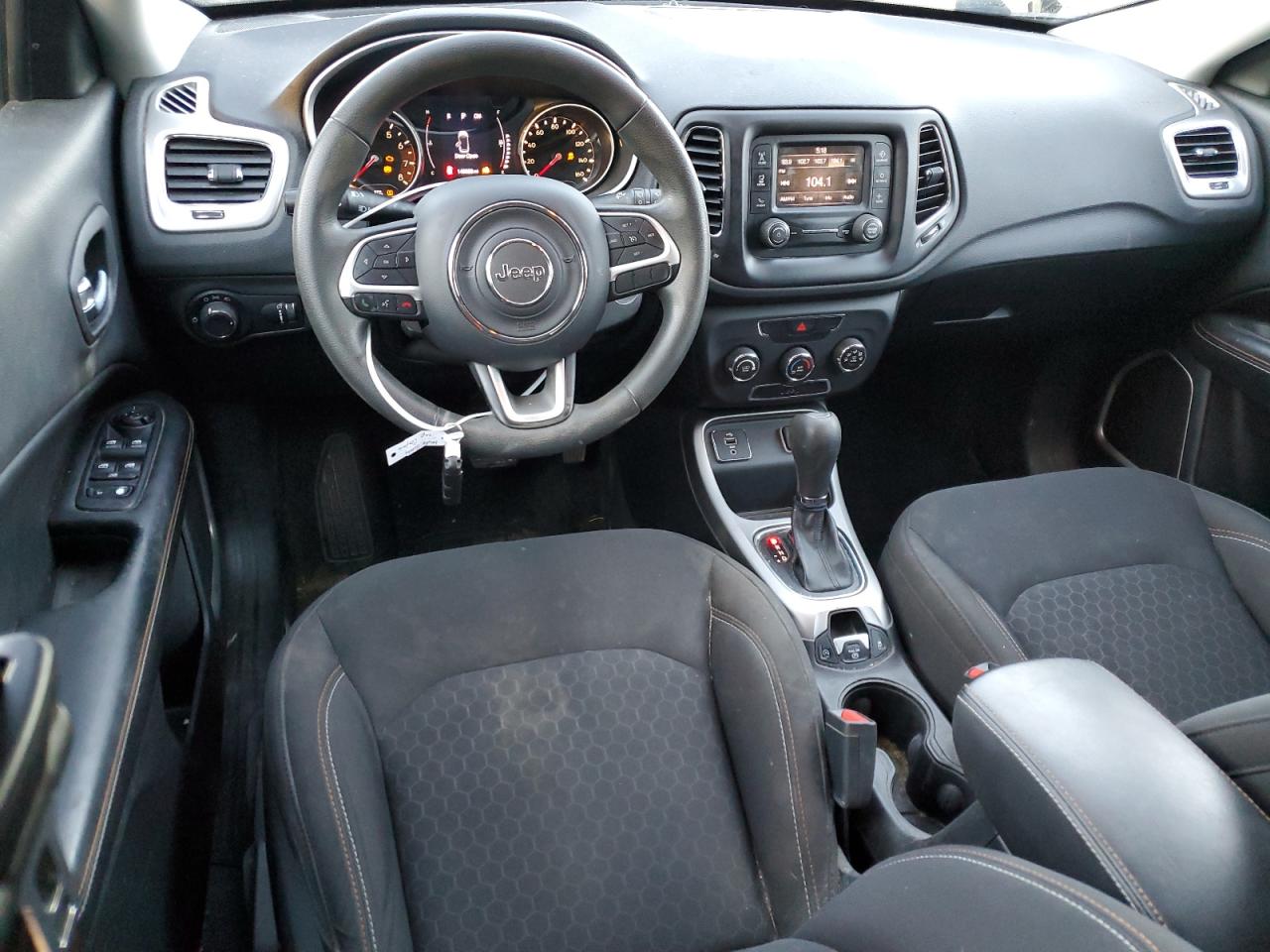 2018 Jeep Compass VIN 3C4NJCAB0JT227133 Copart auction photo, front end damage thumbnail 8