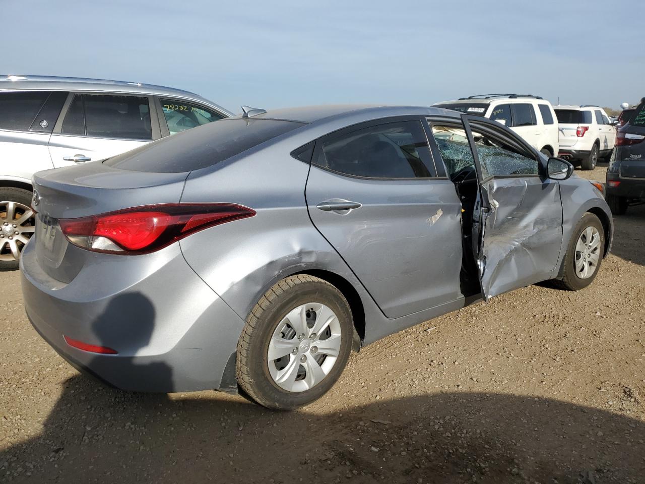 2016 Hyundai Elantra VIN 5NPDH4AE3GH778866 Copart auction photo, side damage thumbnail 3