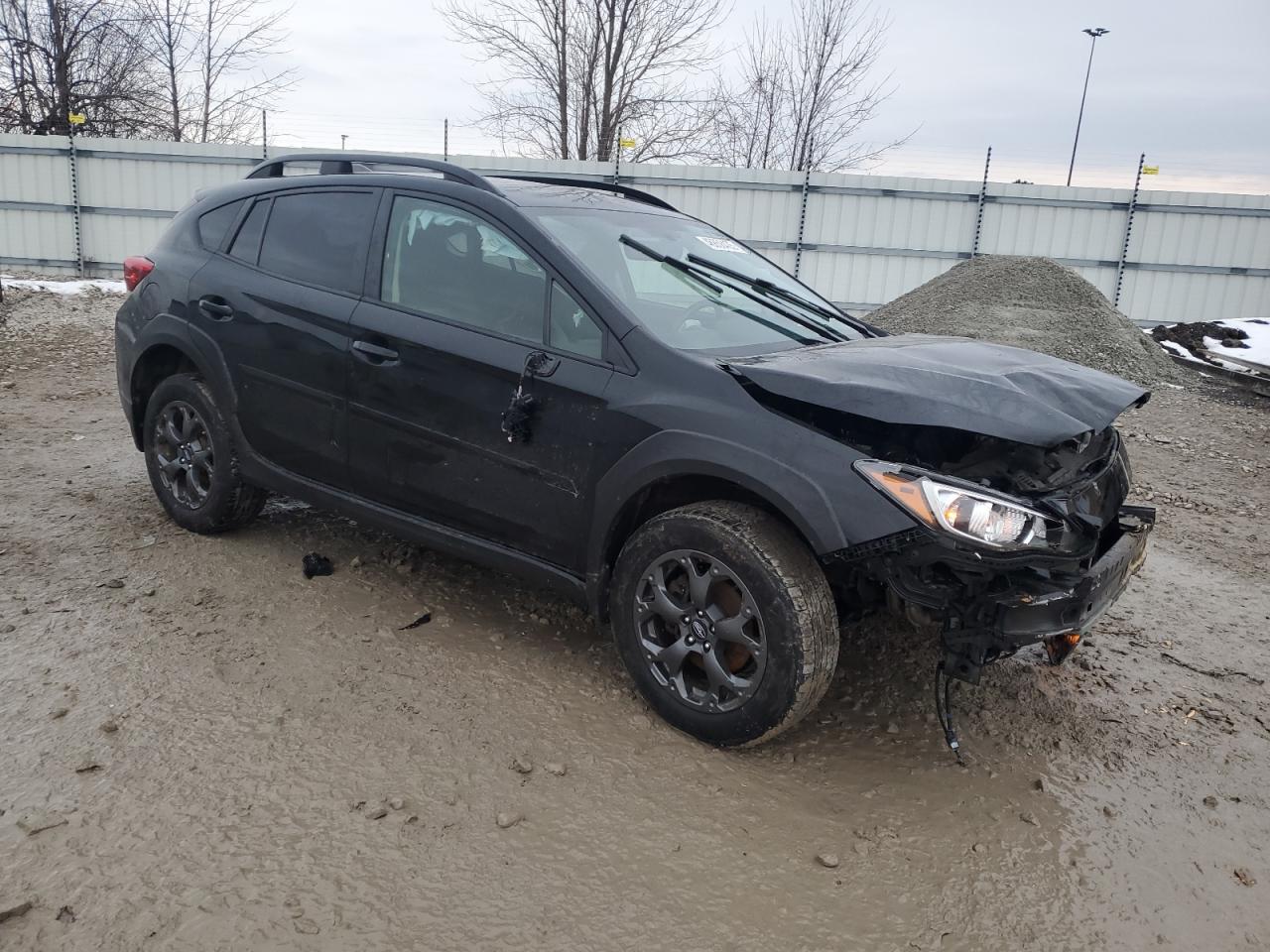 2021 Subaru XV VIN JF2GTHRC3MH380414 Copart auction photo, front end / side damage thumbnail 4