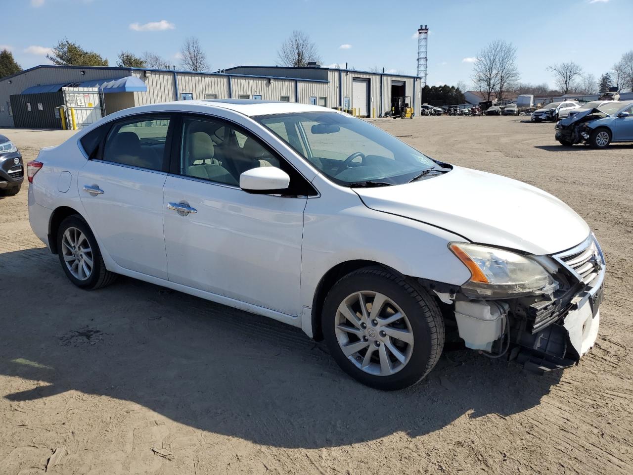 2015 Nissan Sentra VIN 3N1AB7AP0FY214894 Copart auction photo, front end / minor dent/scratches damage thumbnail 4