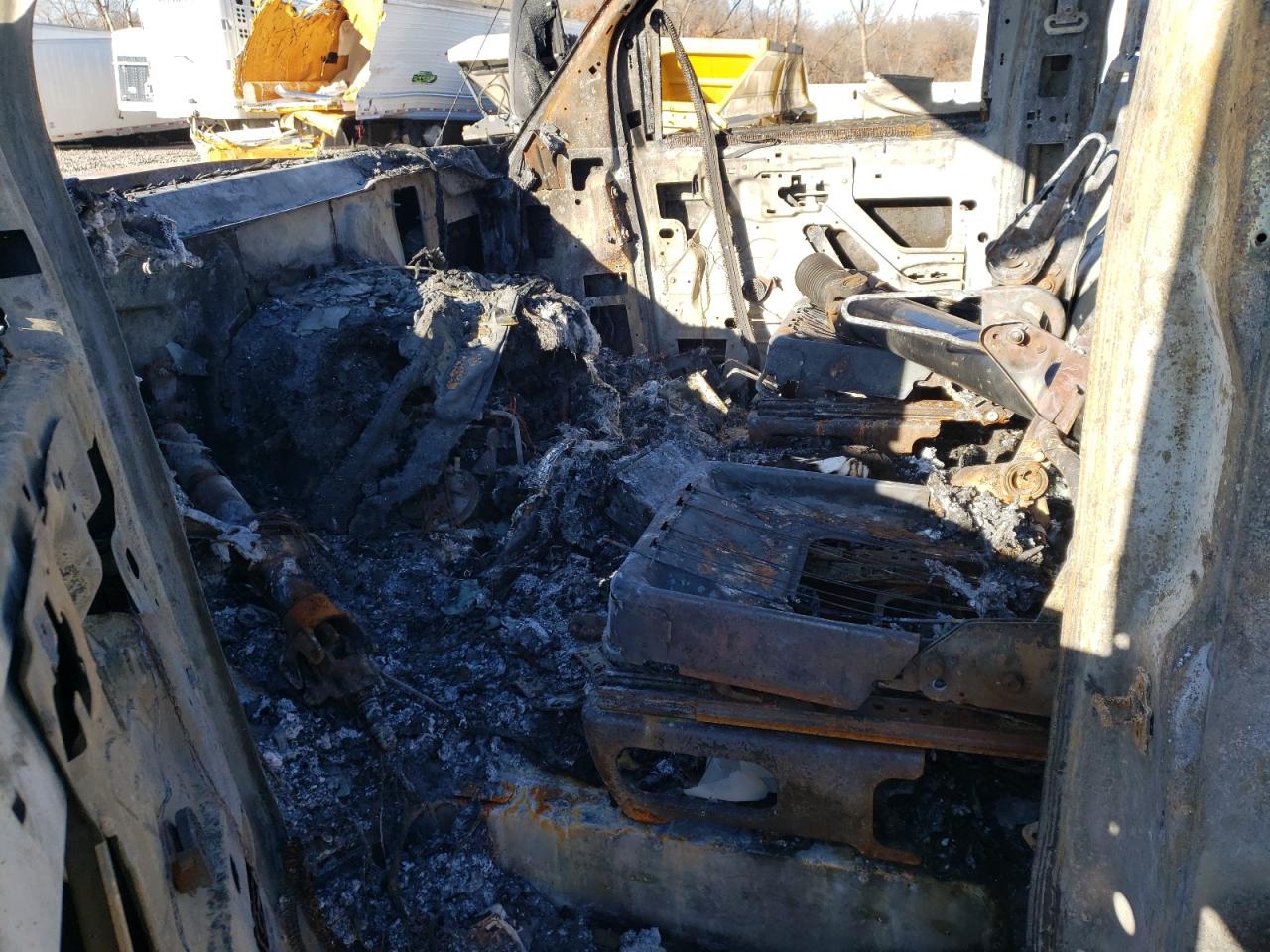 2012 GMC Savana VIN 1GD374CGXC1900388 Copart auction photo, burn damage thumbnail 7