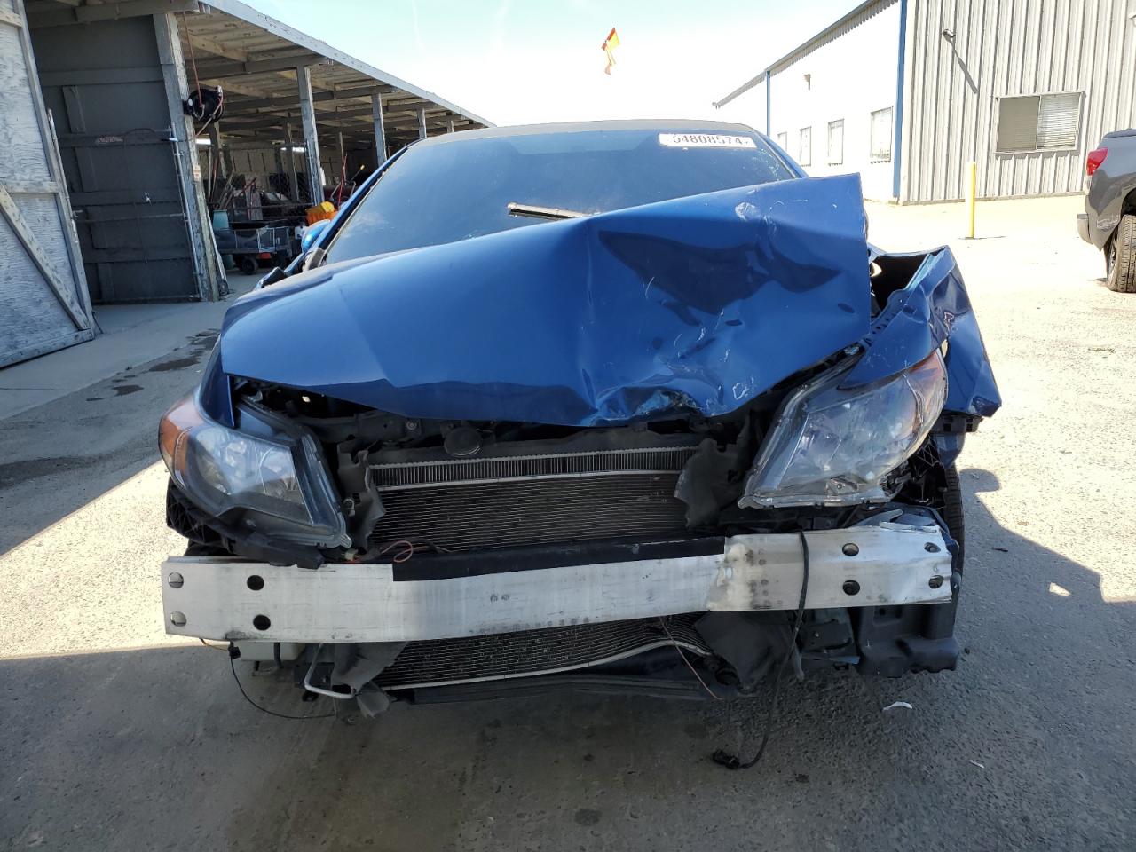 2015 Honda Civic VIN 2HGFG3B50FH514582 Copart auction photo, front end / side damage thumbnail 5