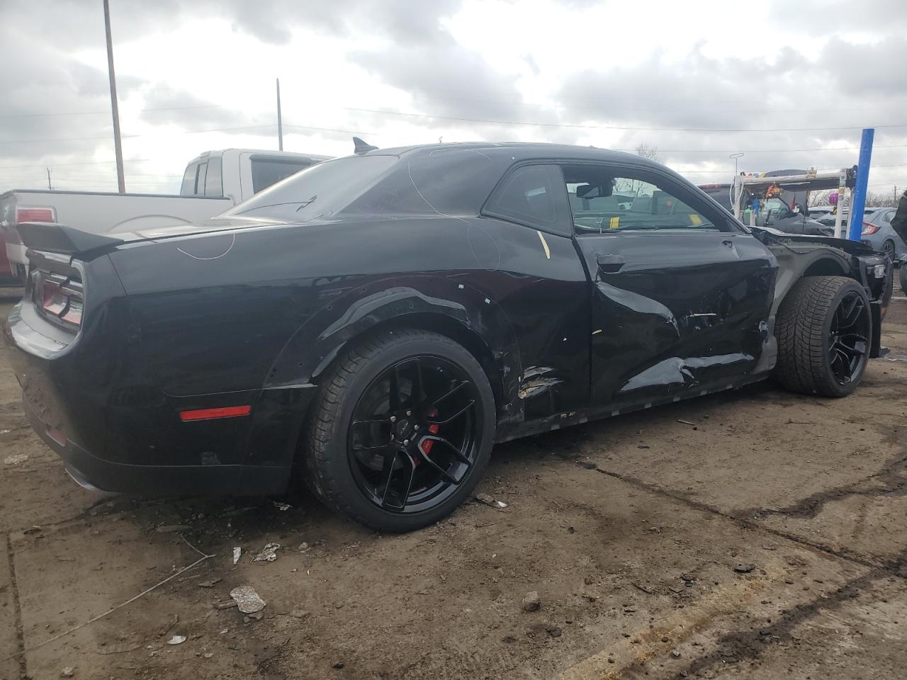 2020 Dodge Challenger VIN 2C3CDZFJ4LH191058 Copart auction photo, side damage thumbnail 3