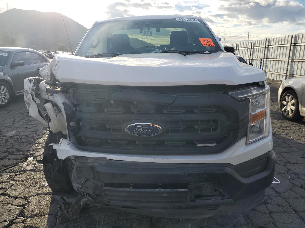 2021 Ford F-150 VIN 1FTMF1EB4MKE24730 Copart auction photo, front end damage thumbnail 5