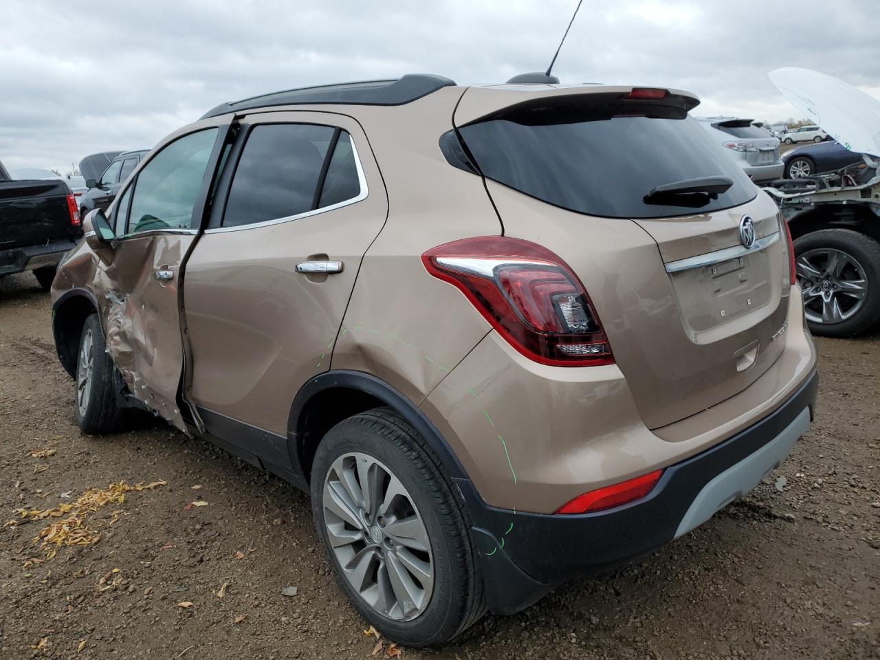 2019 Buick Encore VIN KL4CJASB2KB729925 Copart auction photo, side / front end damage thumbnail 2