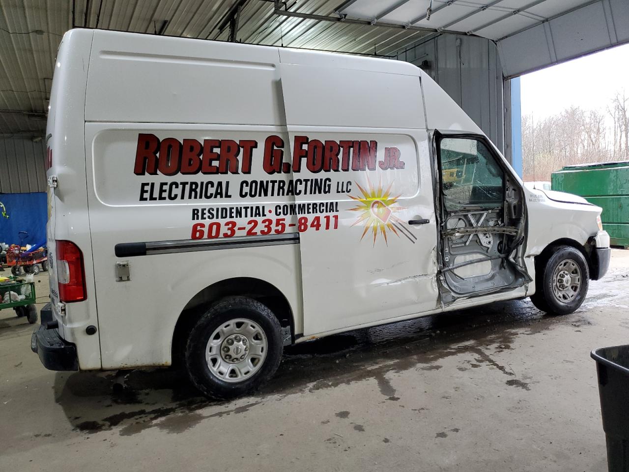 2012 Nissan NV VIN 1N6BF0LX0CN101723 Copart auction photo, side / minor dent/scratches damage thumbnail 3