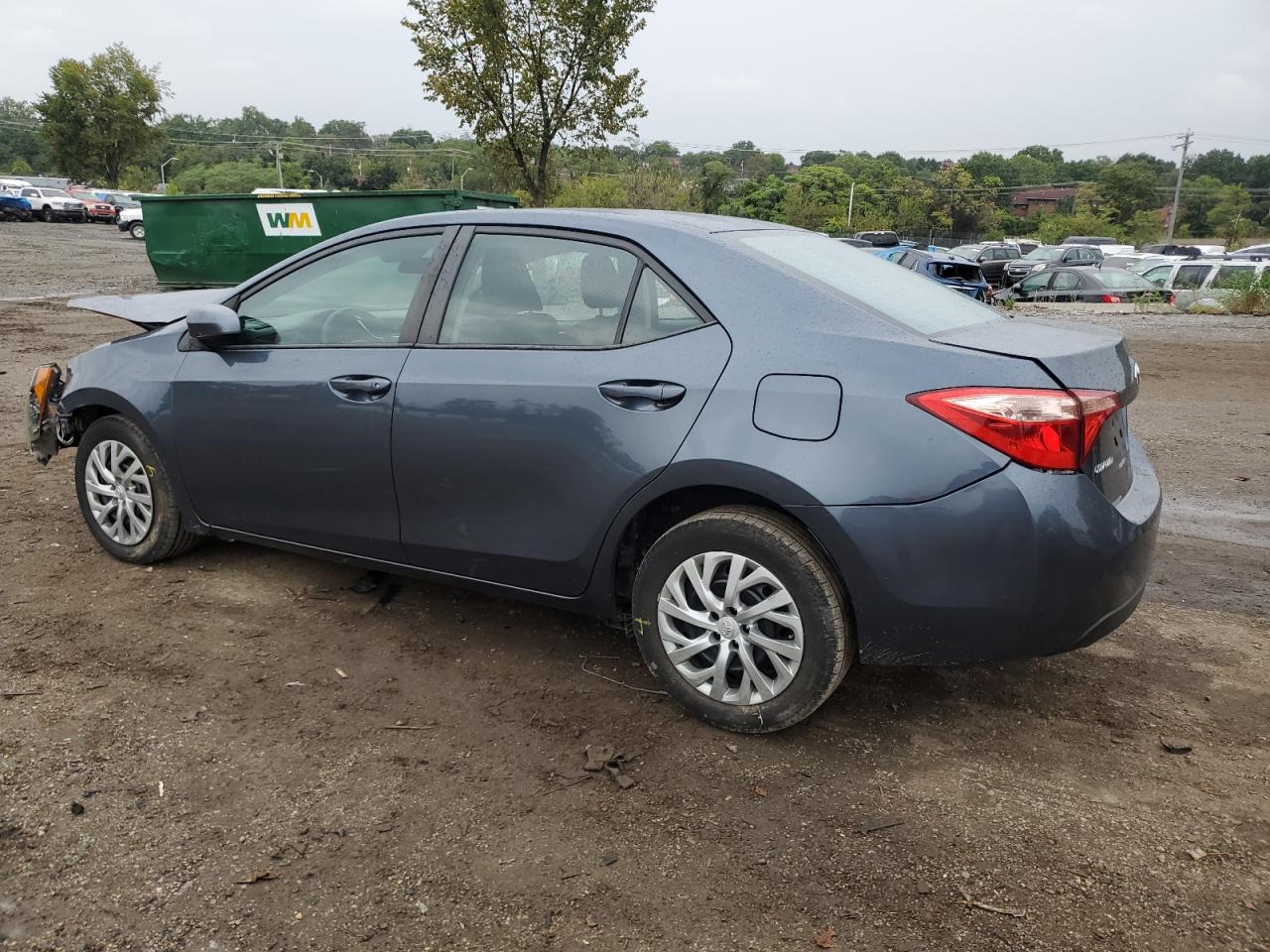 2019 Toyota Corolla VIN 2T1BURHE8KC147693 Copart auction photo, front end / rear end damage thumbnail 2