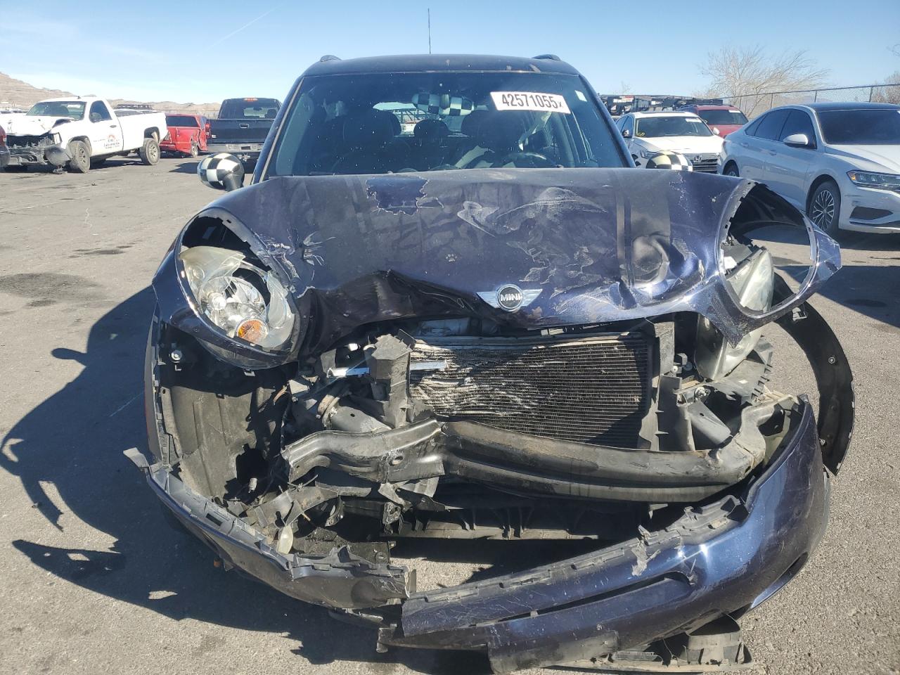 2015 MINI Cooper VIN WMWZC5C59FWP43830 Copart auction photo, front end damage thumbnail 5