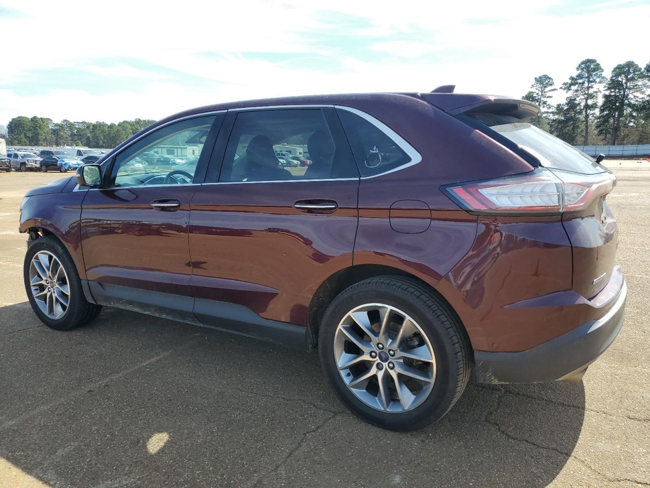 2017 Ford Edge VIN 2FMPK3K9XHBB42836 Copart auction photo, front end / rear end damage thumbnail 2