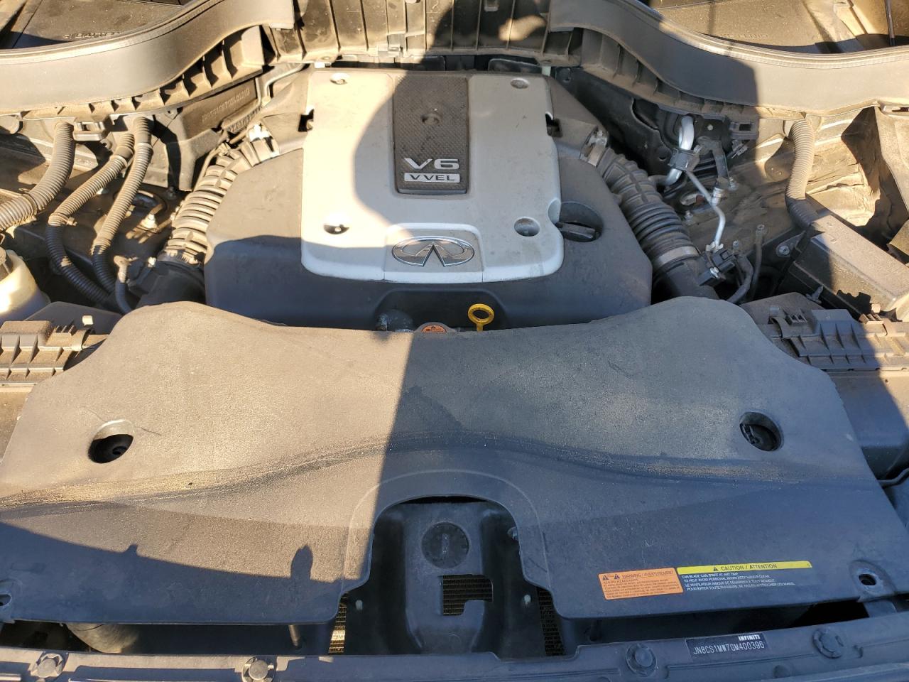 2016 Infiniti QX70 VIN JN8CS1MW7GM400396 Copart auction photo, all over damage thumbnail 12