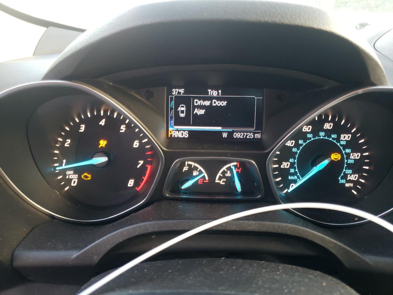 2016 Ford Escape VIN 1FMCU0F75GUB64655 Copart auction photo, front end damage thumbnail 9