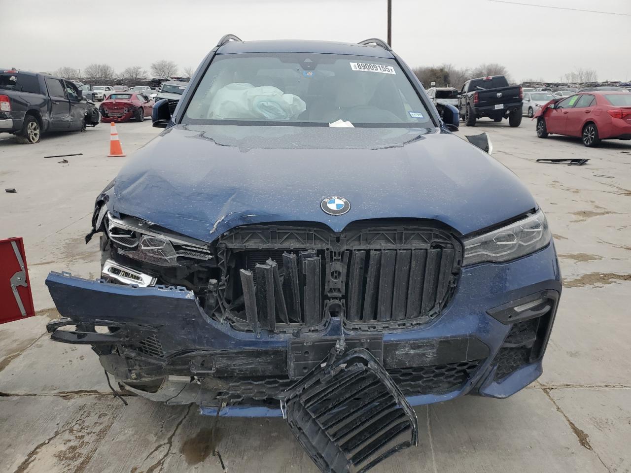 2022 BMW X7 VIN 5UXCW2C04N9K27194 Copart auction photo, front end damage thumbnail 5