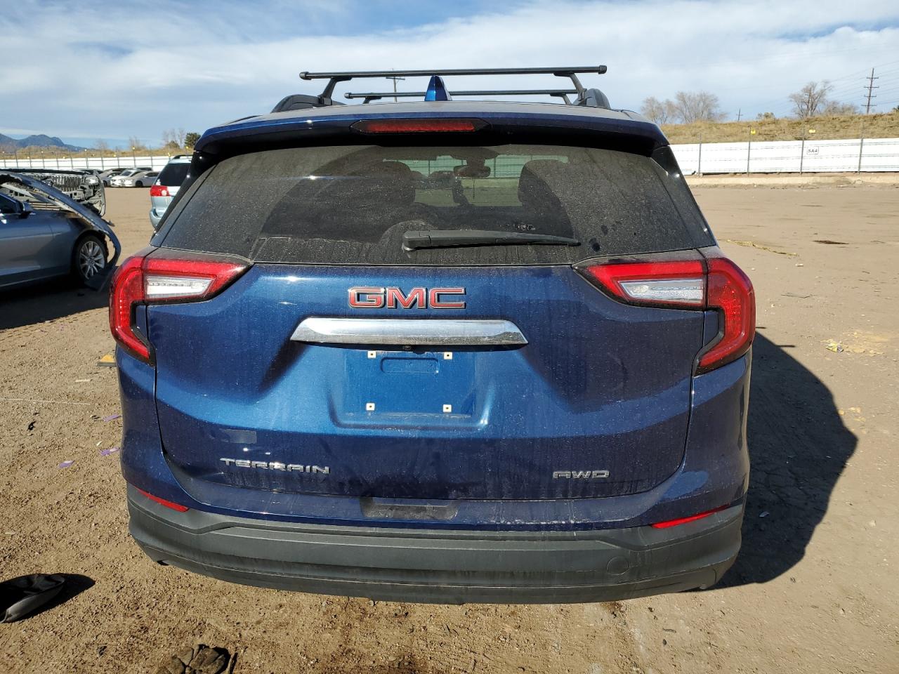 2022 GMC Terrain VIN 3GKALTEV9NL265077 Copart auction photo, front end / side damage thumbnail 6