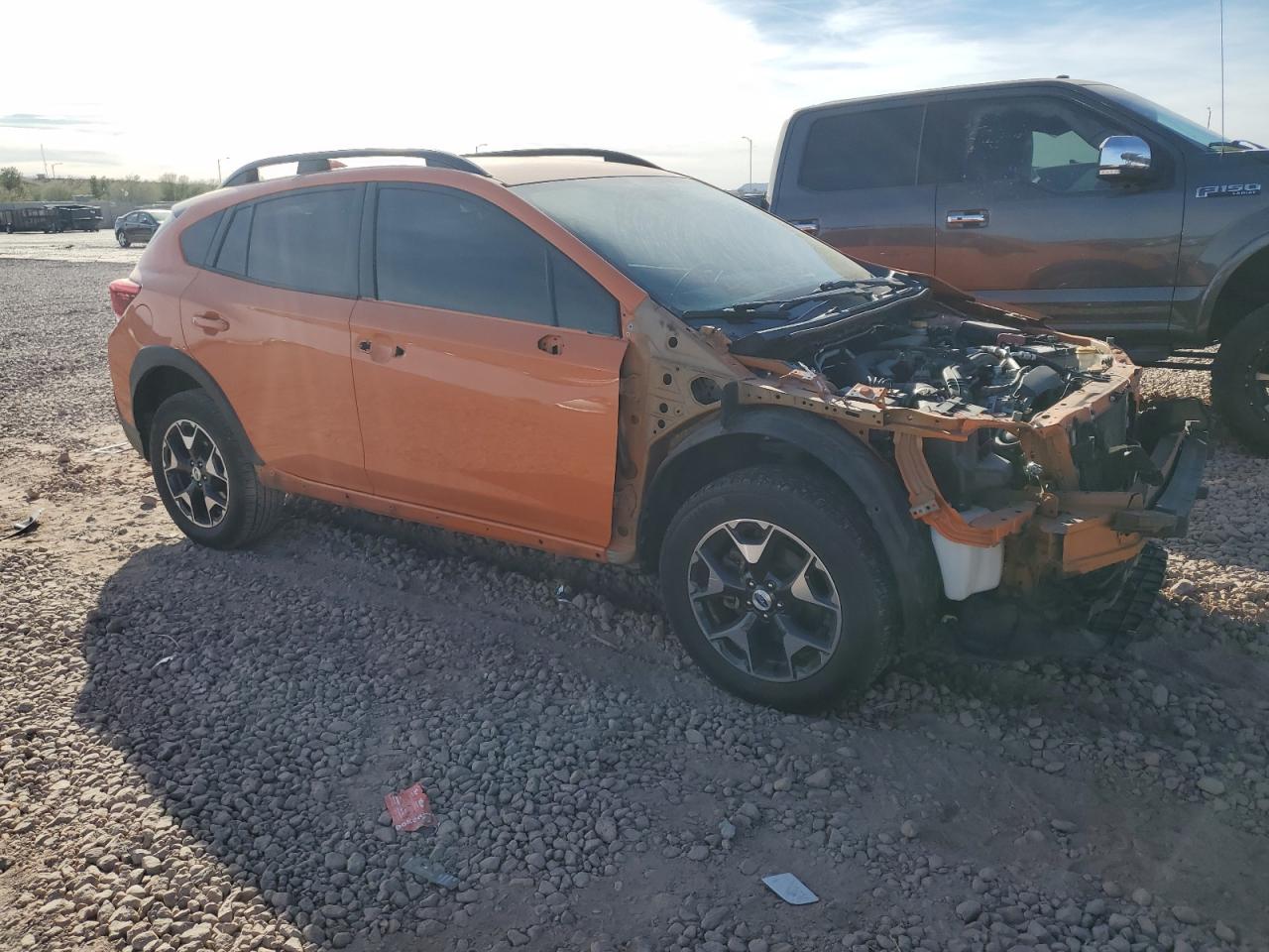 2018 Subaru XV VIN JF2GTABC1JH318698 Copart auction photo, front end damage thumbnail 4