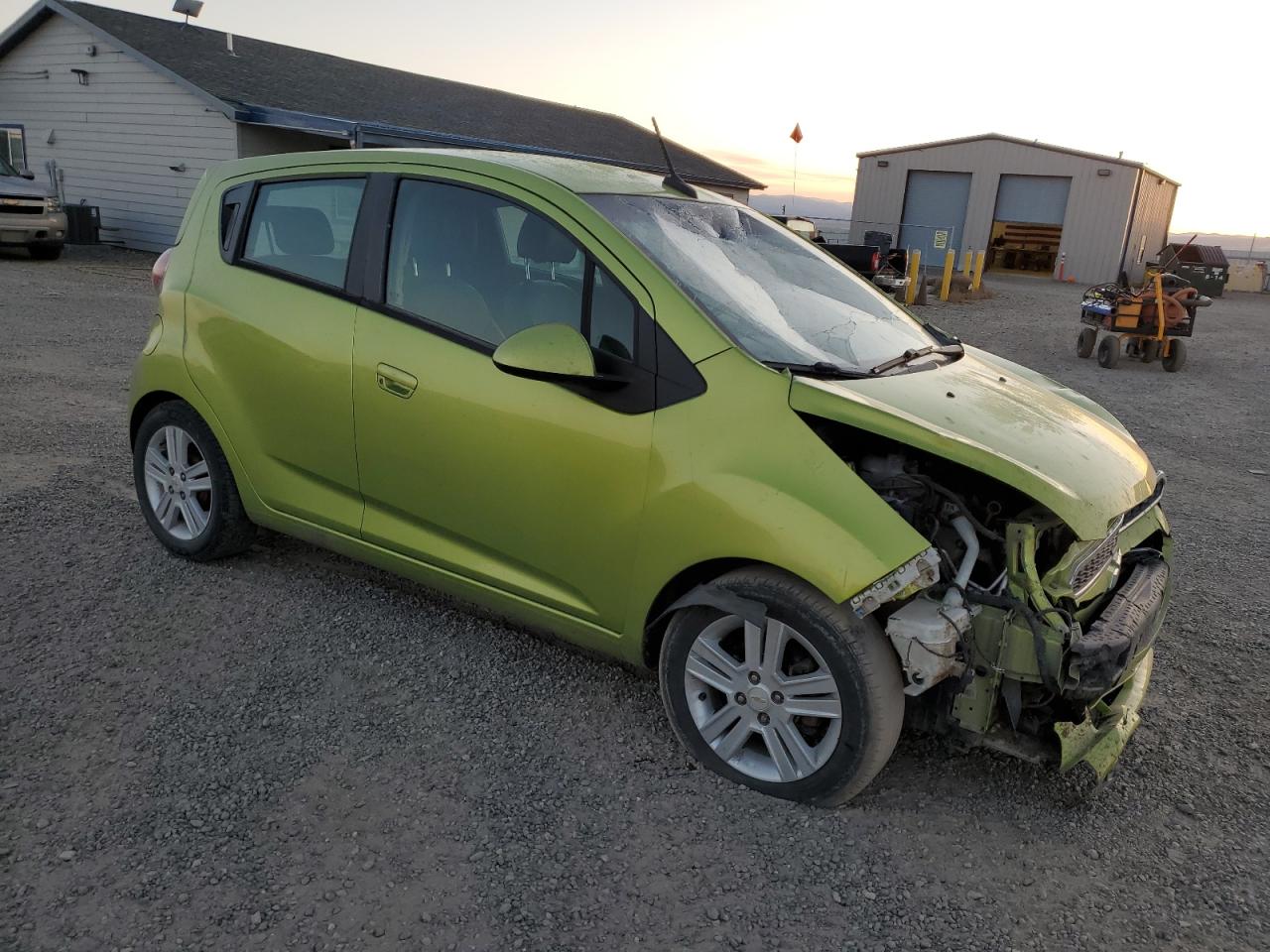 2013 Chevrolet Spark VIN KL8CA6S92DC511635 Copart auction photo, front end / side damage thumbnail 4