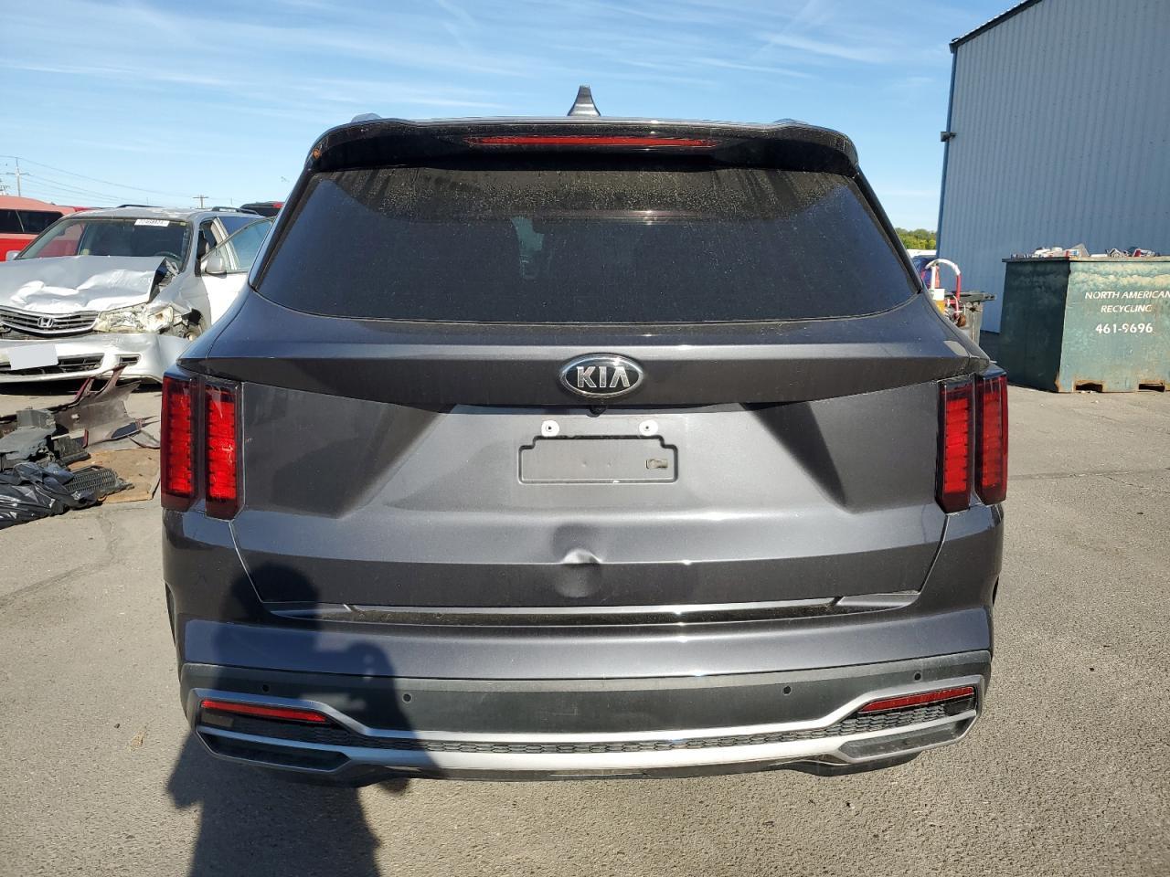 2021 KIA Sorento VIN KNDRH4LG0M5018894 Copart auction photo, all over damage thumbnail 6