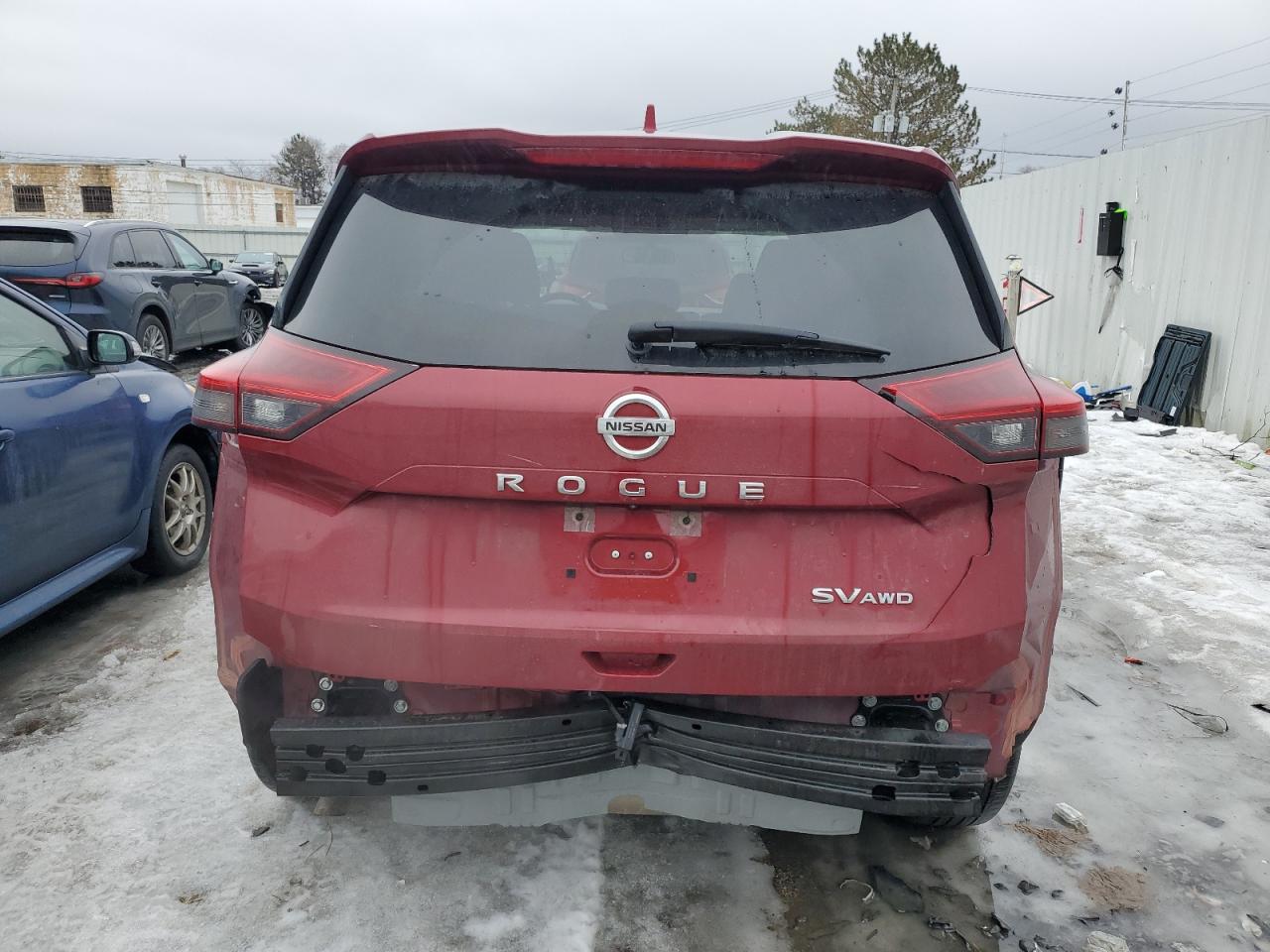 2021 Nissan Rogue VIN JN8AT3BB1MW222341 Copart auction photo, front end / rear end damage thumbnail 6