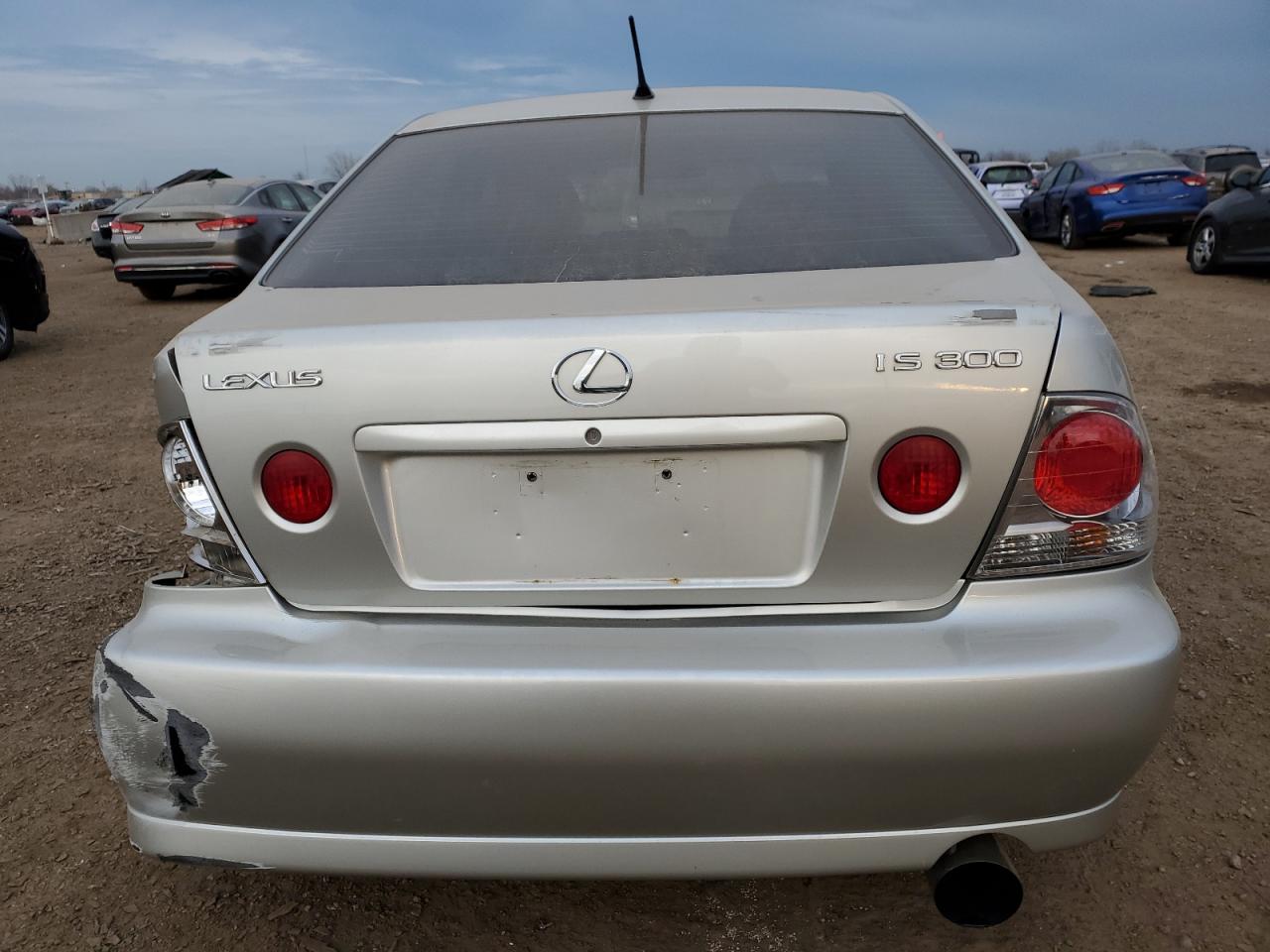 2001 Lexus IS VIN JTHBD182110003319 Copart auction photo, rear end / all over damage thumbnail 6