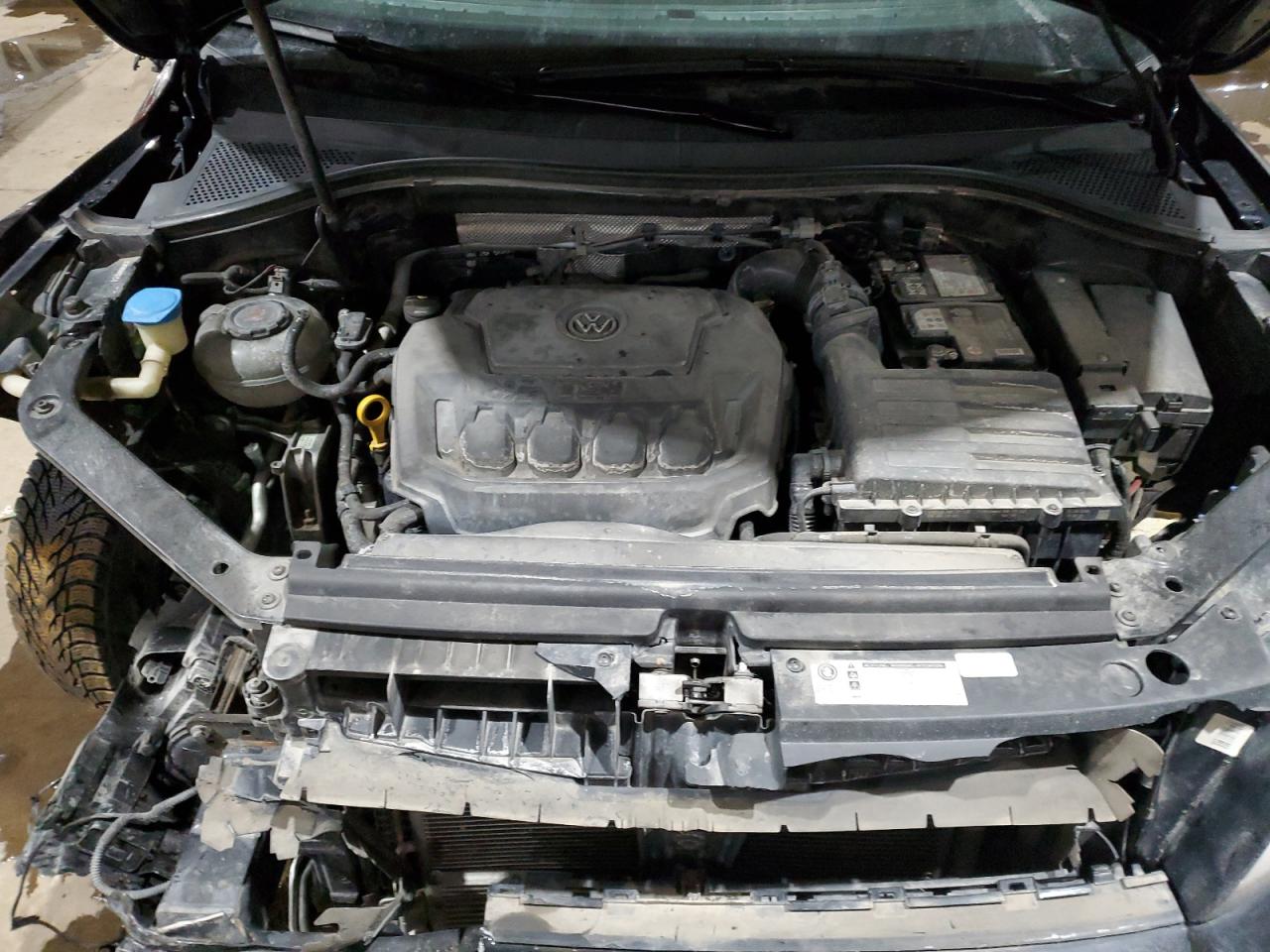 2019 Volkswagen Tiguan VIN 3VV0B7AX2KM009251 Copart auction photo, front end / side damage thumbnail 12