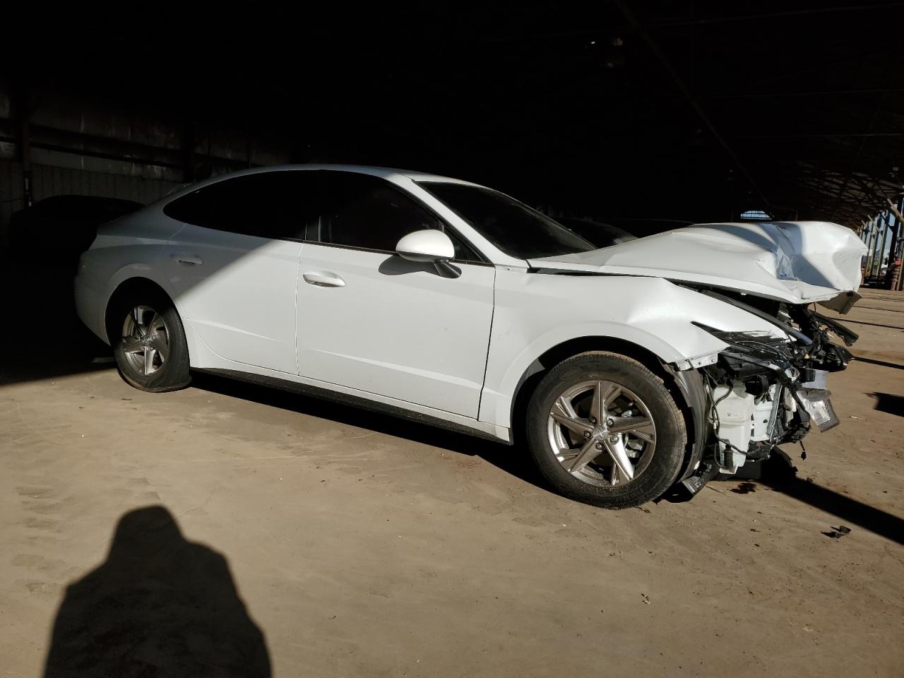 2021 Hyundai Sonata VIN 5NPEG4JA9MH119741 Copart auction photo, front end / side damage thumbnail 4