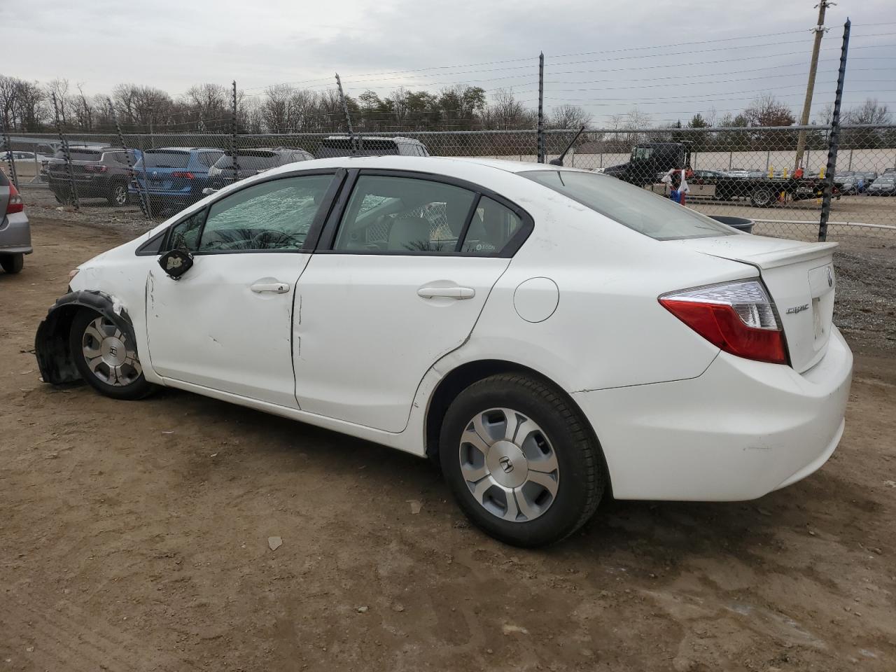 2012 Honda Civic VIN JHMFB4F24CS009540 Copart auction photo, all over / undercarriage damage thumbnail 2