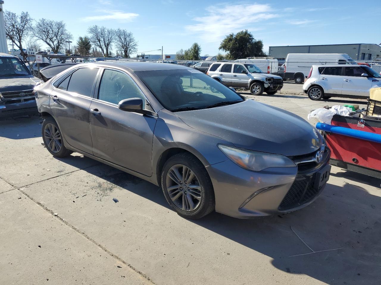 2017 Toyota Camry VIN 4T1BF1FK7HU346651 Copart auction photo, rear end damage thumbnail 4