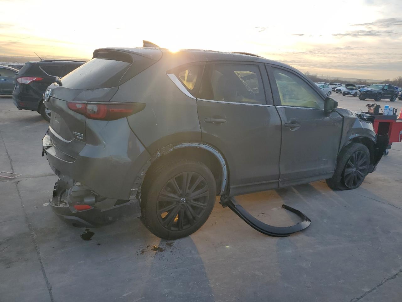 2022 Mazda CX-5 VIN JM3KFBAY7N0647324 Copart auction photo, front end / rear end damage thumbnail 3