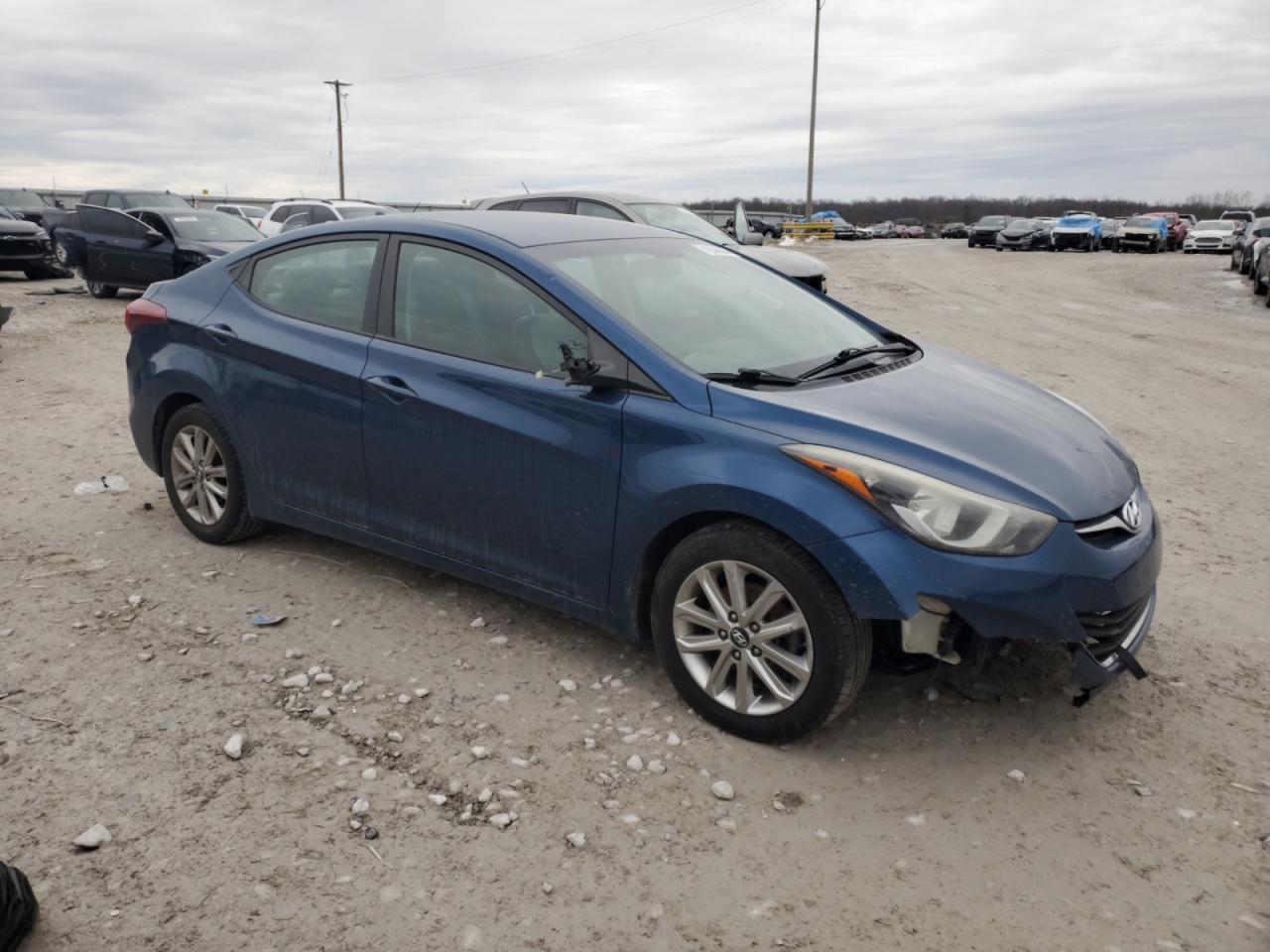 2015 Hyundai Elantra VIN KMHDH4AE4FU322181 Copart auction photo, front end damage thumbnail 4