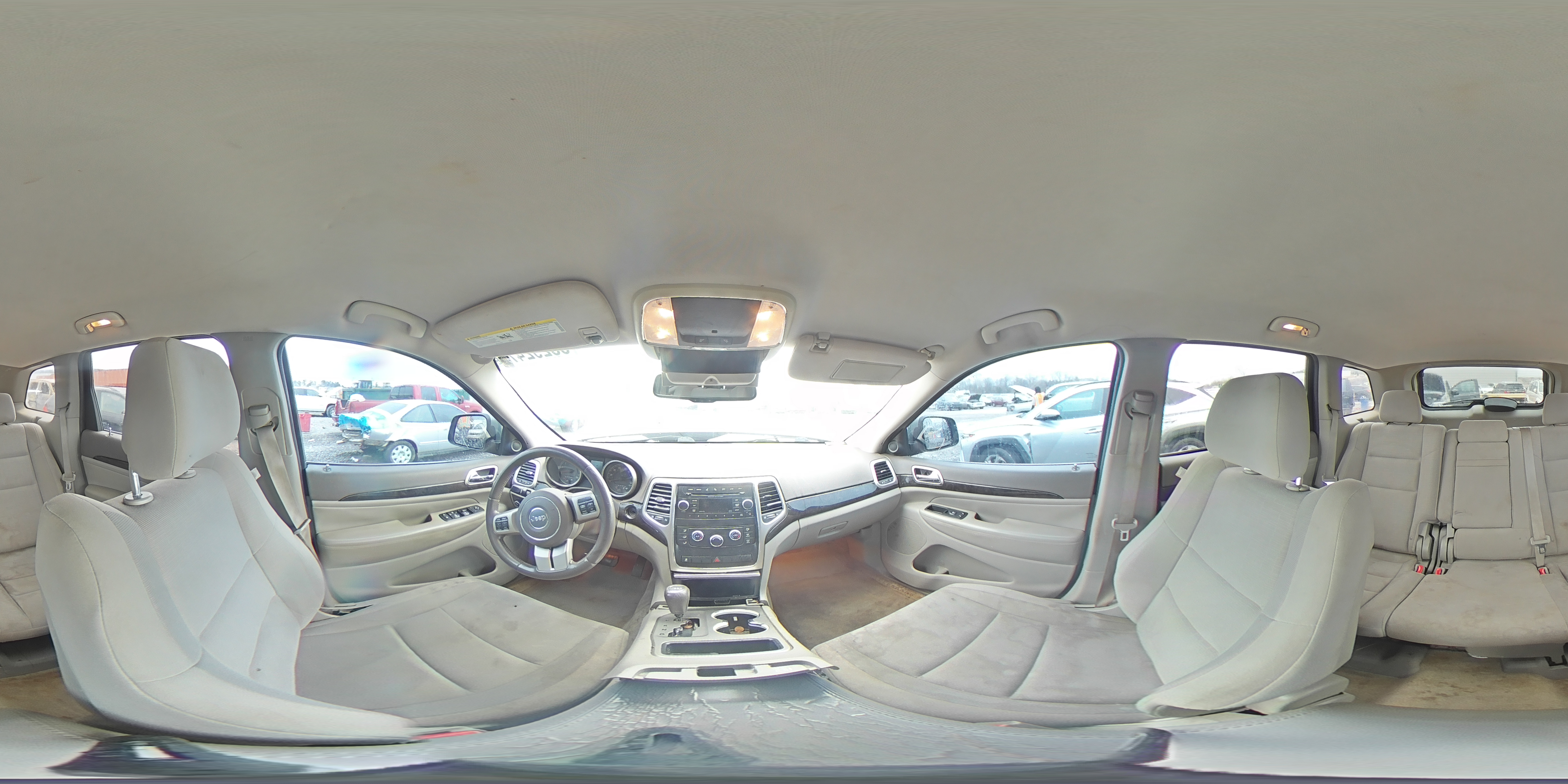 2012 Jeep Grand Cherokee VIN 1C4RJEAGXCC355578 Copart auction photo, front end damage thumbnail 13