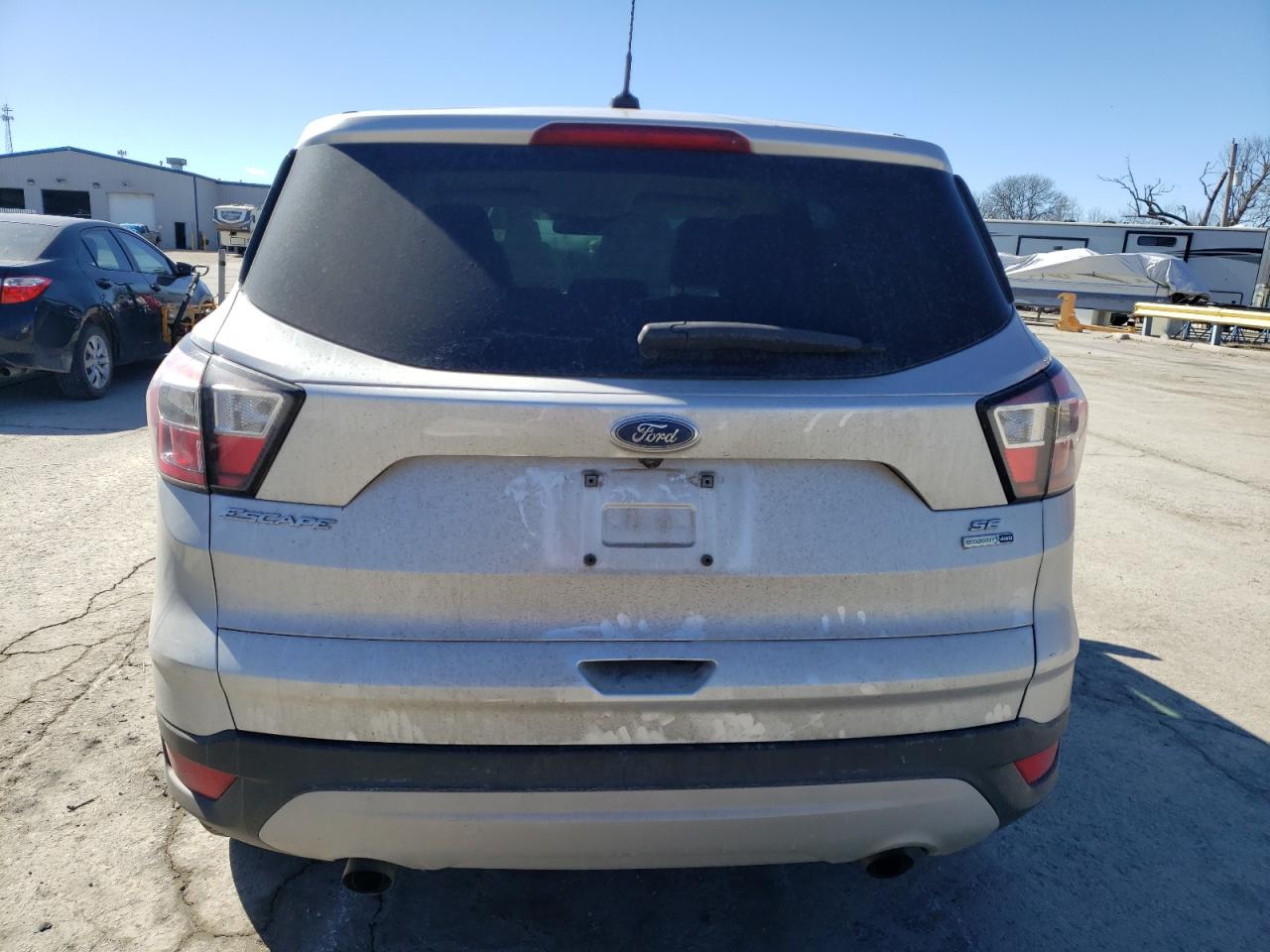 2017 Ford Escape VIN 1FMCU9G95HUC35844 Copart auction photo, front end / hail damage thumbnail 6