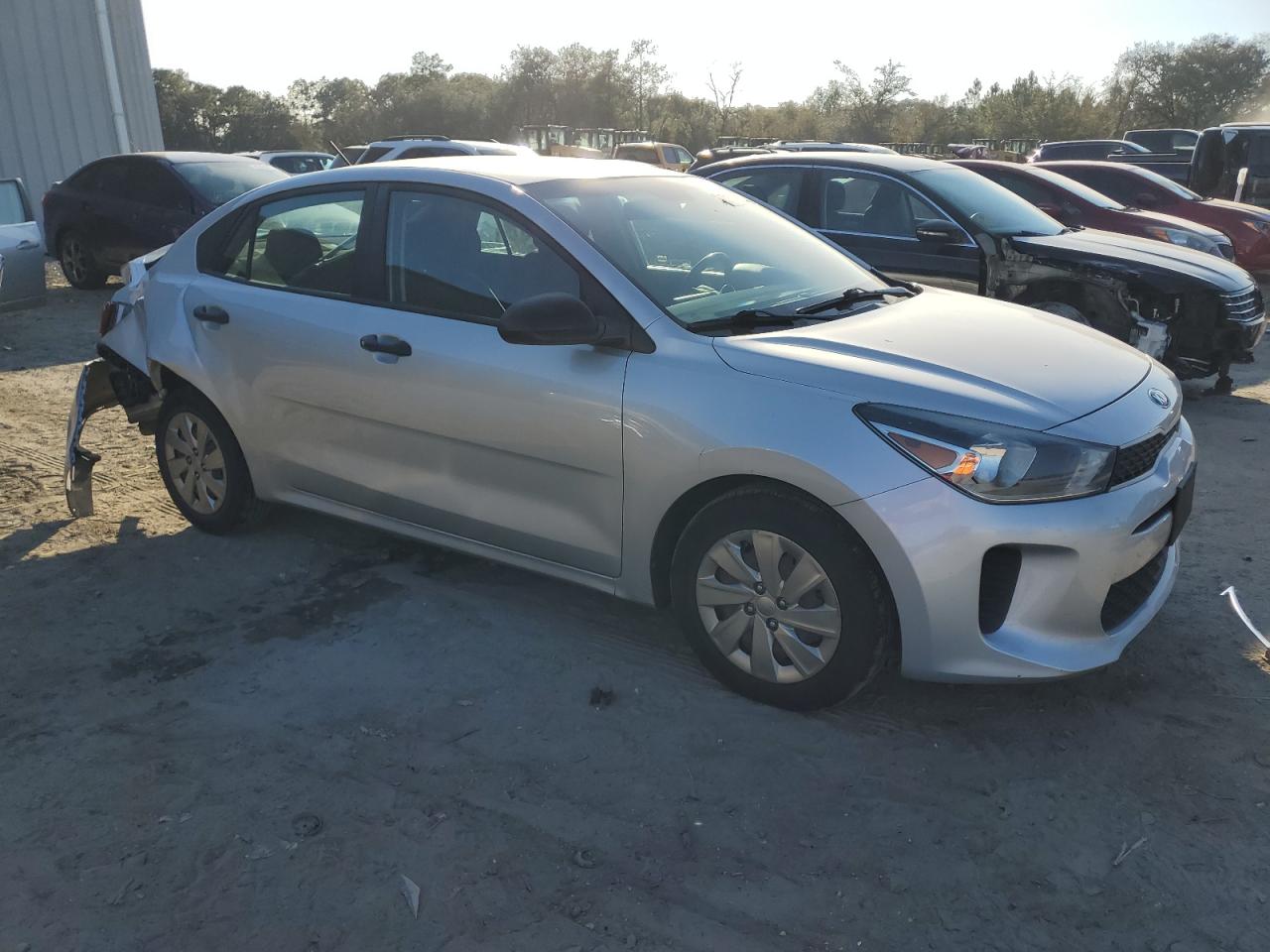 2018 KIA Rio VIN 3KPA24AB6JE066437 Copart auction photo, rear end / front end damage thumbnail 4