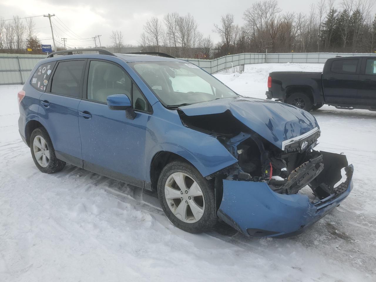 2015 Subaru Forester VIN JF2SJAGC1FH422561 Copart auction photo, front end damage thumbnail 4