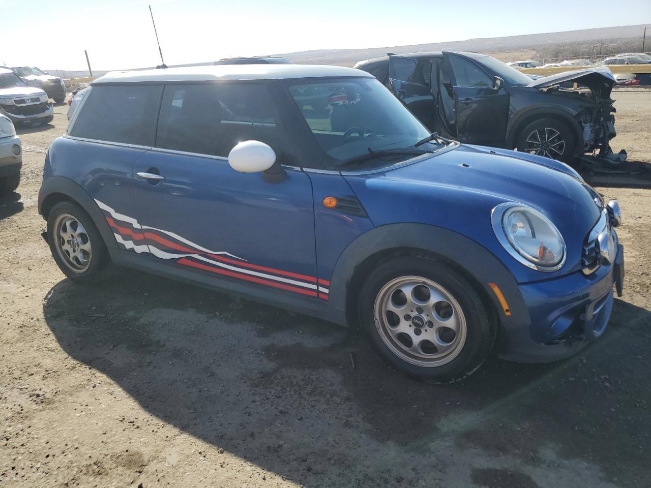 2012 MINI Cooper VIN WMWSU3C57CT543075 Copart auction photo, rear end / front end damage thumbnail 4